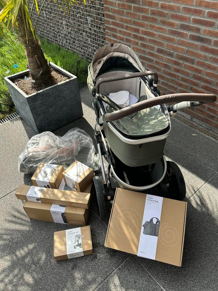 Joolz Geo2 Marvellous Green met heel wat accessoires!, Ophalen, Zo goed als nieuw