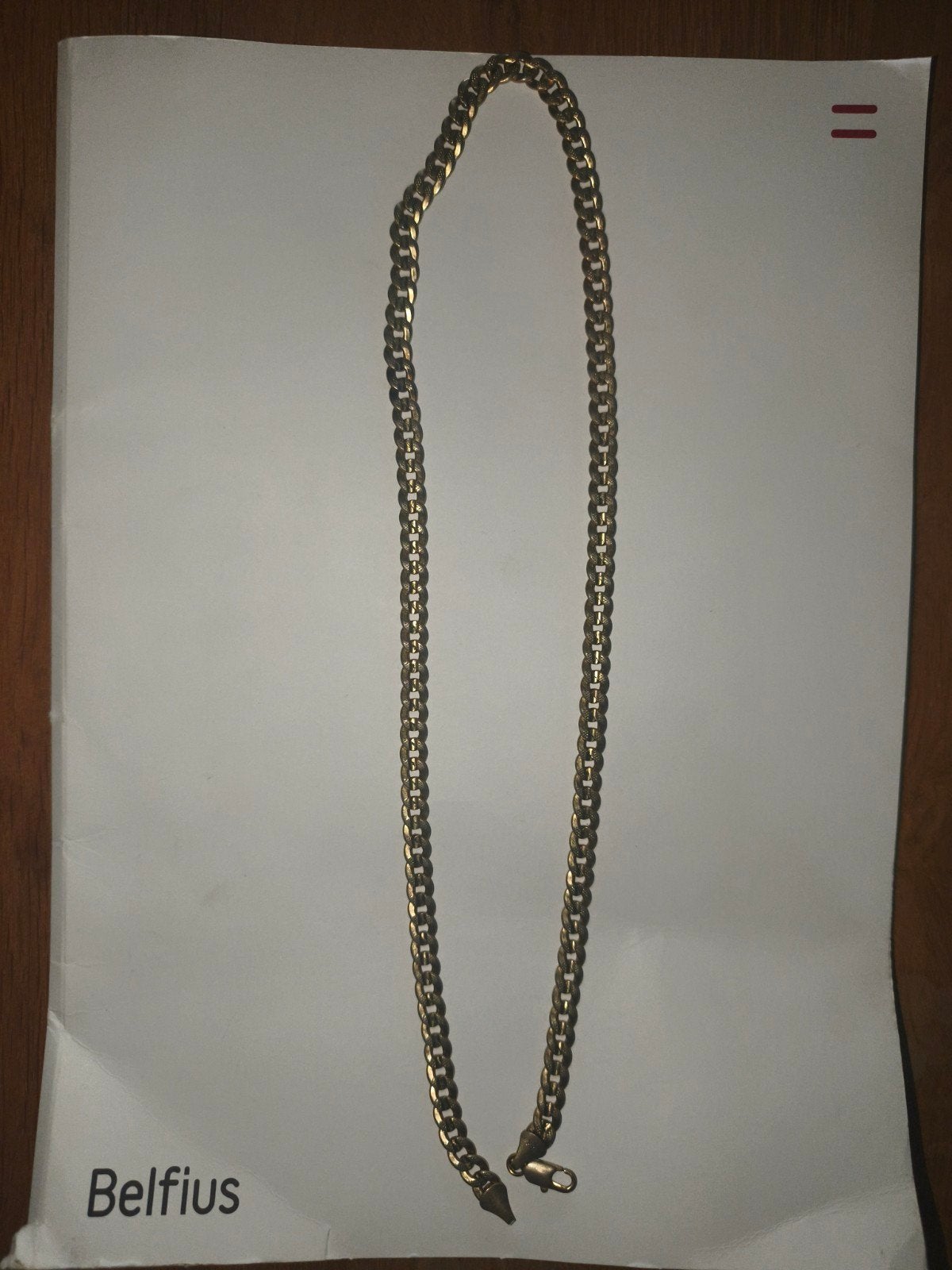 Collier en or 18 carats, Enlèvement ou Envoi