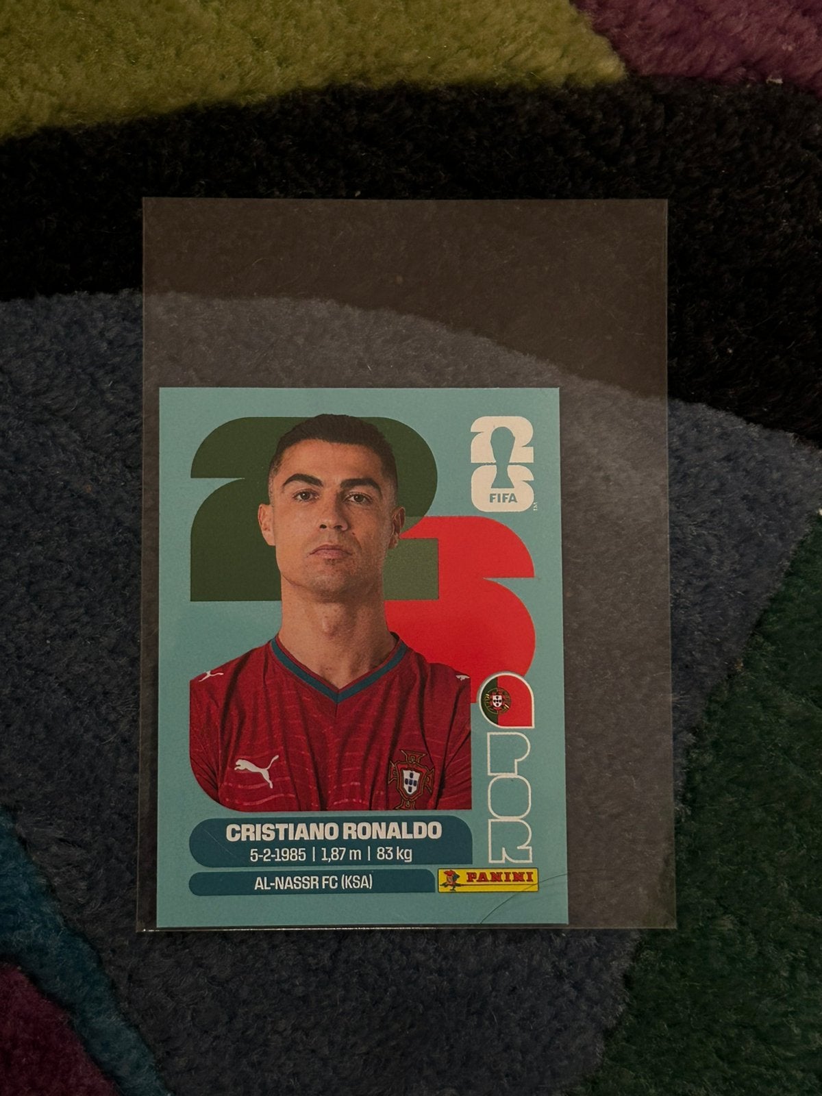 Cristiano Ronaldo panini sticker, Verzamelen, Sportartikelen en Voetbal, Ophalen of Verzenden, Zo goed als nieuw