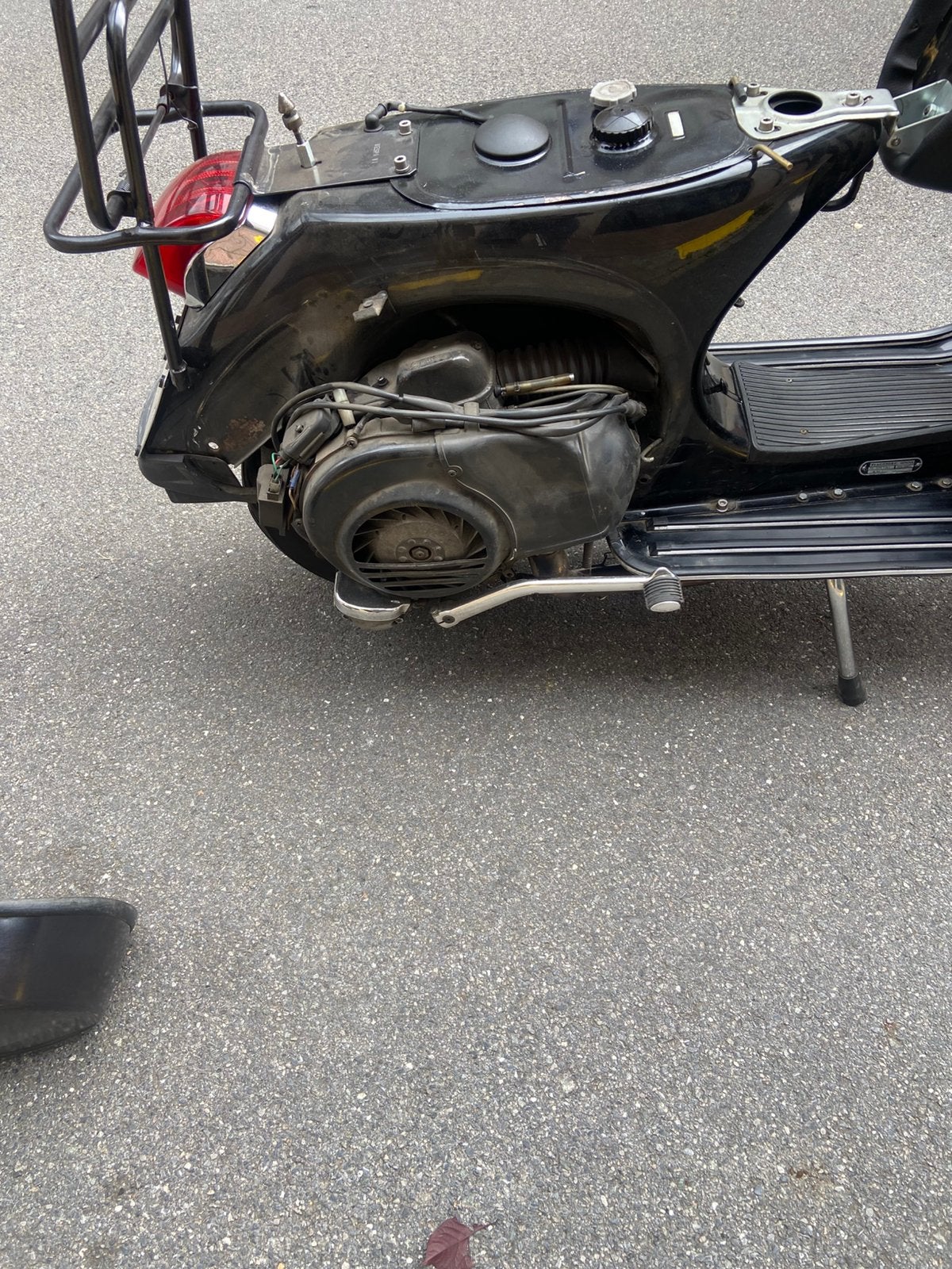 Vespa P200 E, Ophalen, Gebruikt