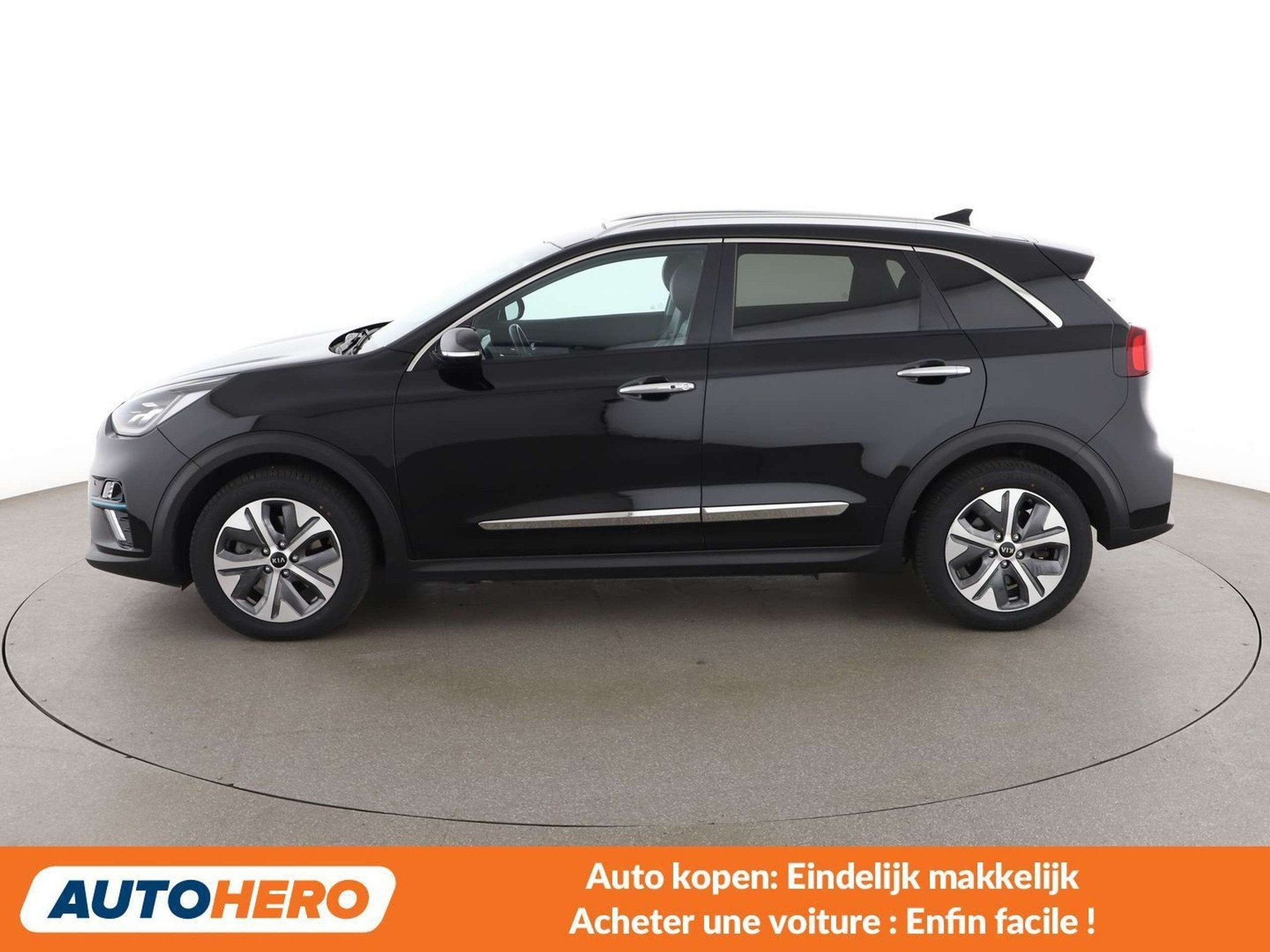 Kia e-Niro electric drive 150 kW Spirit (bj 2021, automaat), Auto's, Gebruikt, Zwart, Zwart, Elektrisch