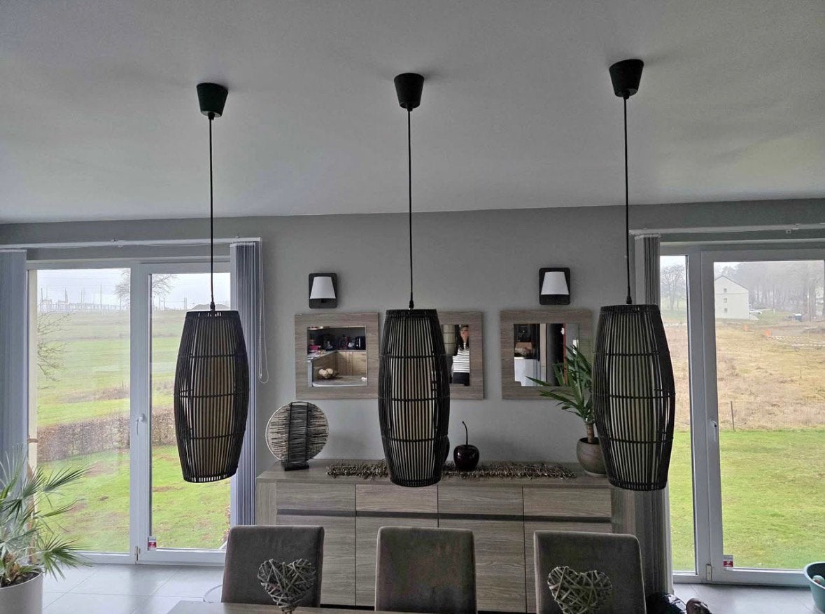 Suspensions luminaires LED, Maison & Meubles, Enlèvement, Autres matériaux, Moderne bohème, E27 (grand)