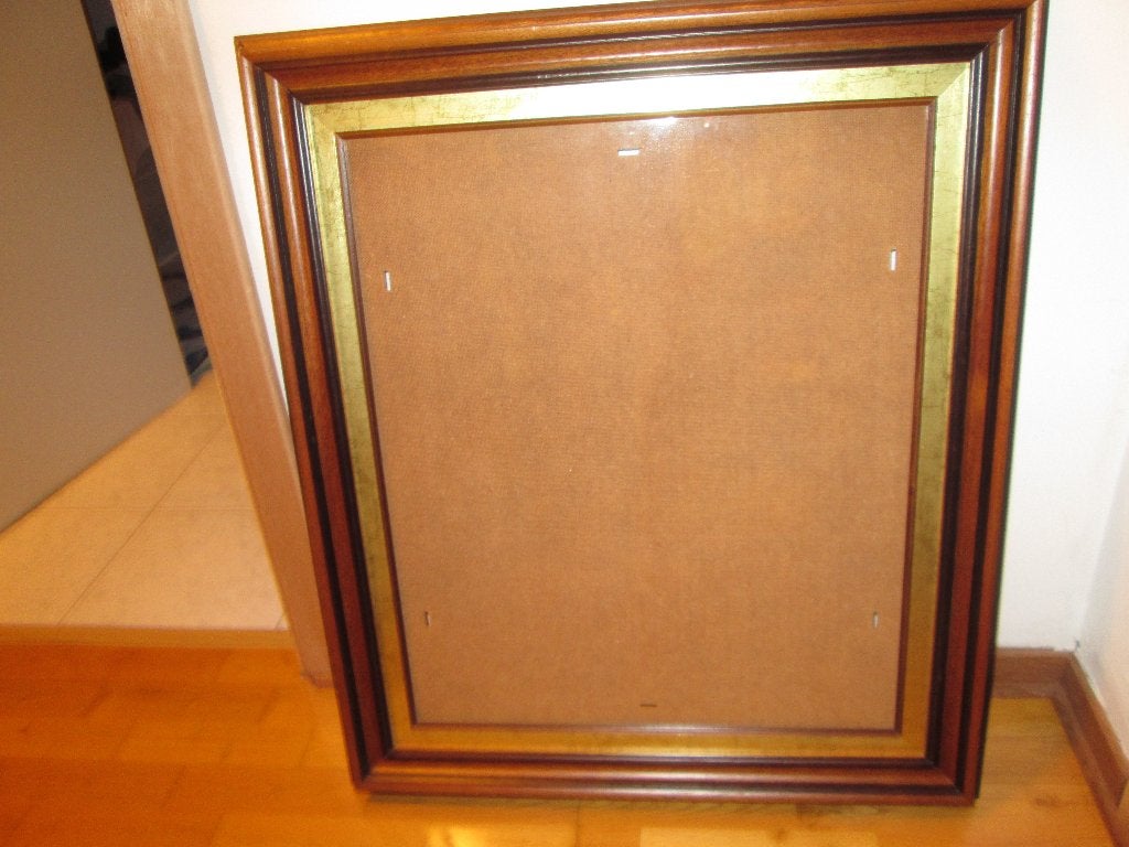 Cadre photo vintage style ancien, Comme neuf, Cadre photo standard, Bois, Marron