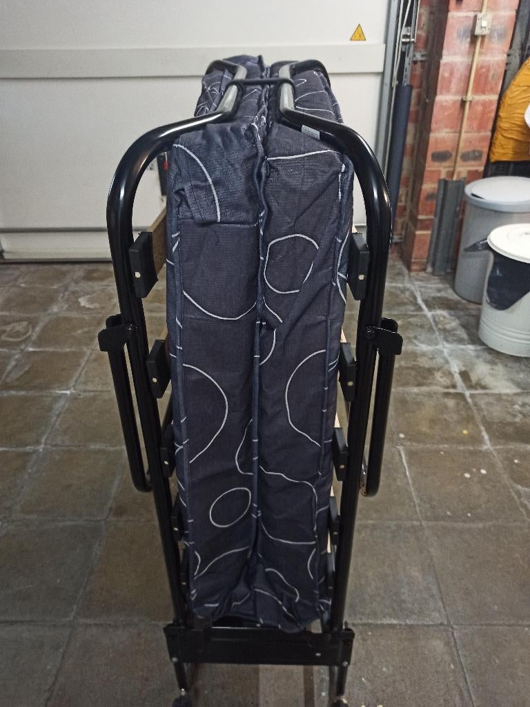 opklapbed, Ophalen, Overige materialen, Eenpersoons, Zwart