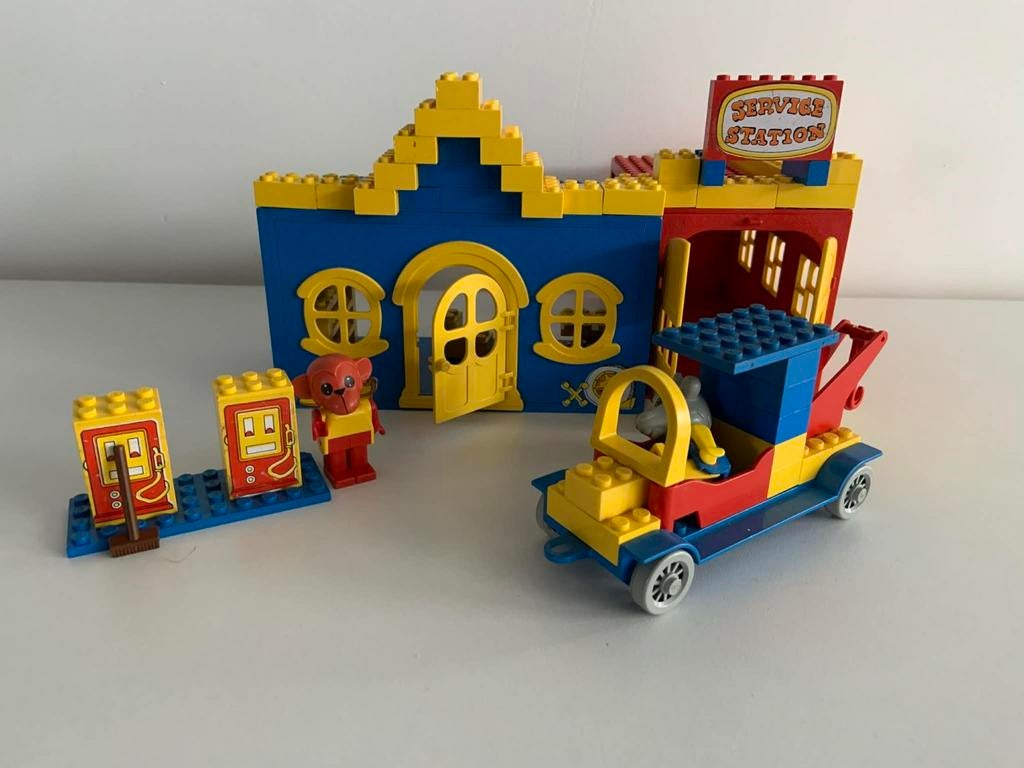 Lego fabuland 344 service station, Ophalen of Verzenden, Zo goed als nieuw, Complete set, Lego