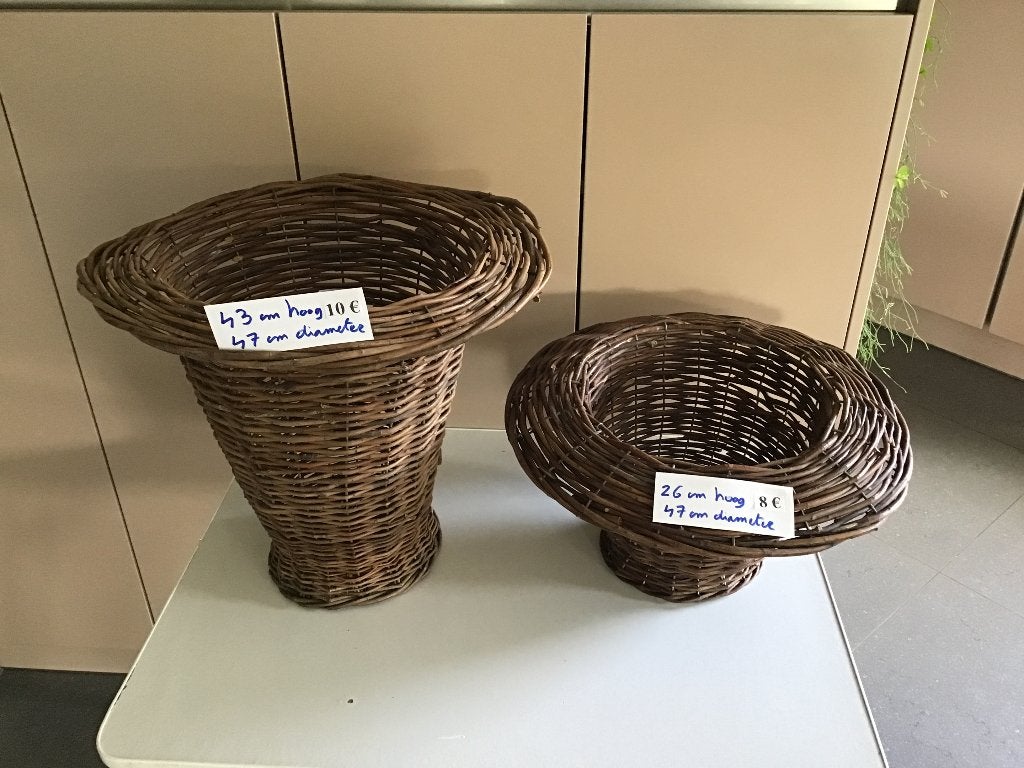 7 mooie manden voor bloempotten, Tuin en Terras, Ophalen of Verzenden, Zo goed als nieuw