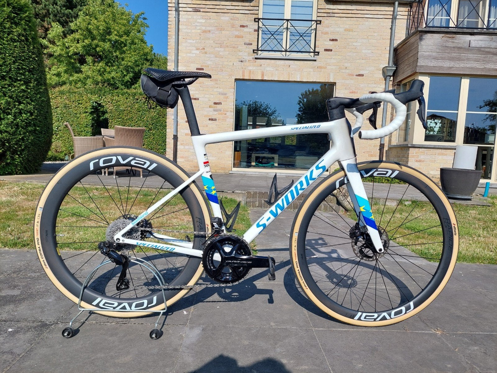 S WORKS Tarmac sl8 M56 copy Tim MERLIER Dura ace Di2 12-spee, Ophalen, Carbon, Zo goed als nieuw, Meer dan 20 versnellingen