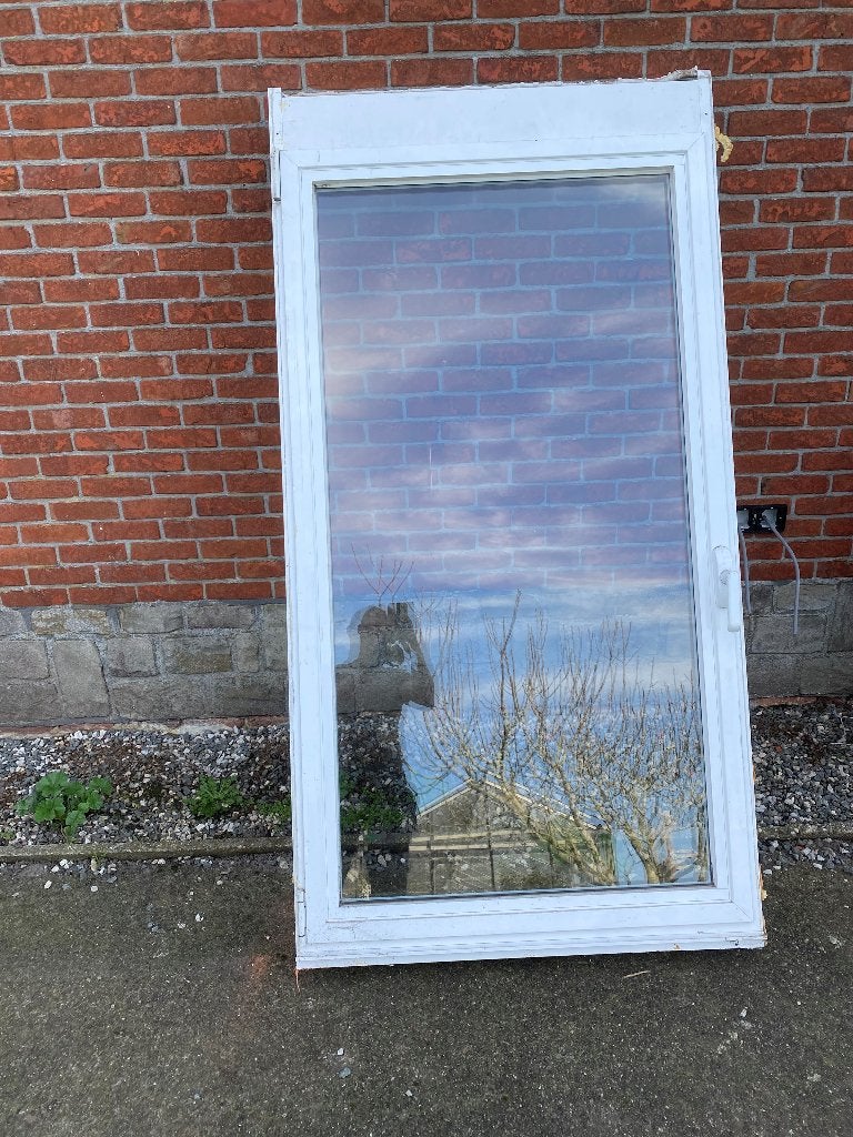 Aluminium ramen / raam met dubbelglas, Doe-het-zelf en Bouw, Ophalen, Gevelraam of Ruit, Gebruikt, 80 tot 120 cm