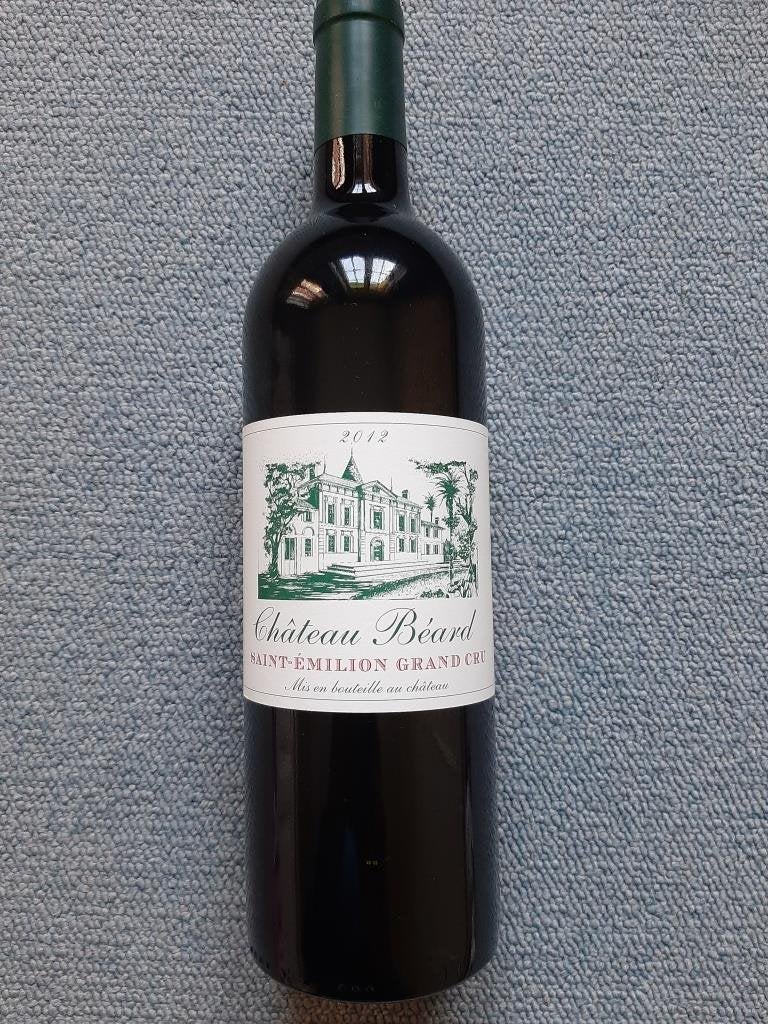 Château Béard 2012 Saint Emilion Grand Cru, Collections, Neuf, Enlèvement ou Envoi, Pleine, Vin rouge