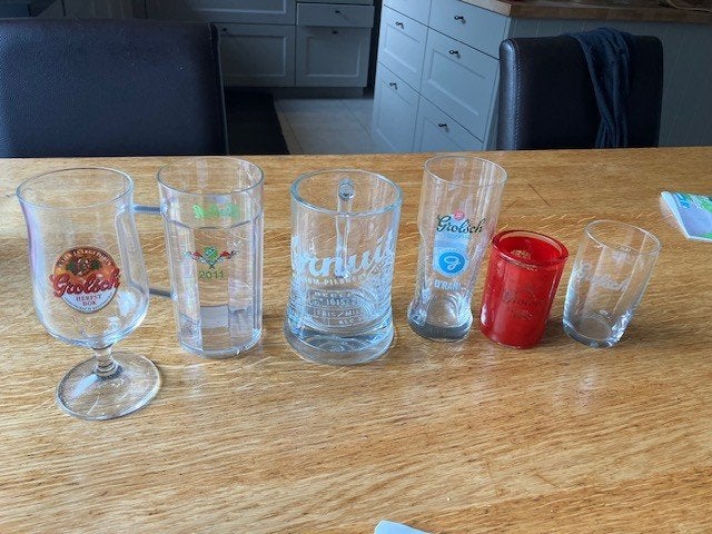 grolsch glazen, Verzamelen, Biermerken, Ophalen, Nieuw, Grolsch