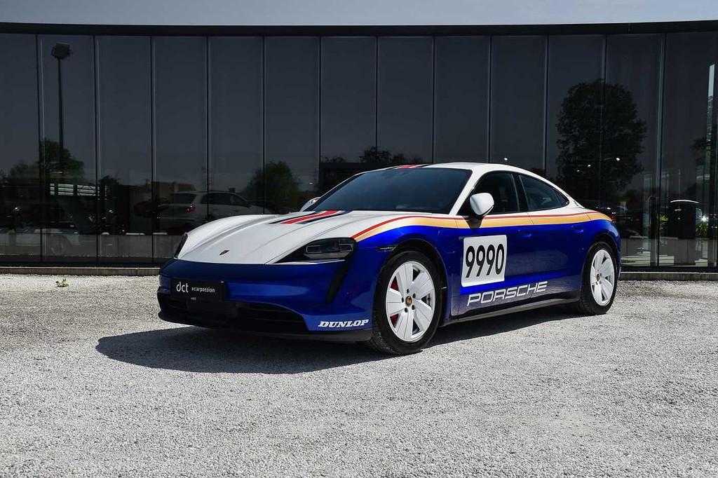 Porsche Taycan 4S 'DAKAR LOOK' Double Display Surround View, Autos, Cuir, Argent ou Gris, Achat, Noir