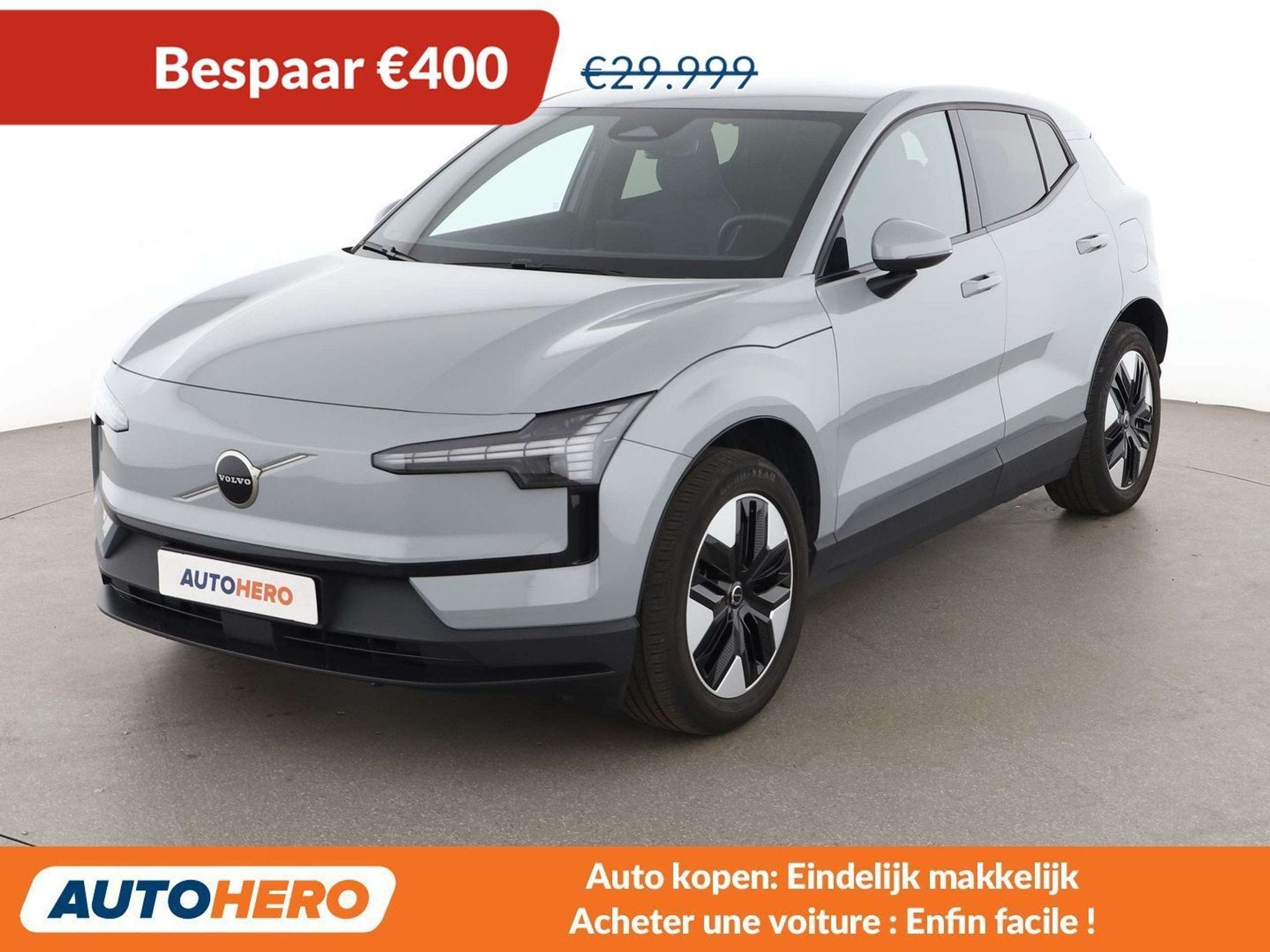 Volvo EX30 Single Motor Extended Range Core 2WD, Autos, Volvo, Cuir, Argent ou Gris, Achat, https://public.car-pass.be/vhr/e4a0dfa2-a635-4a08-b38c-670028addd77