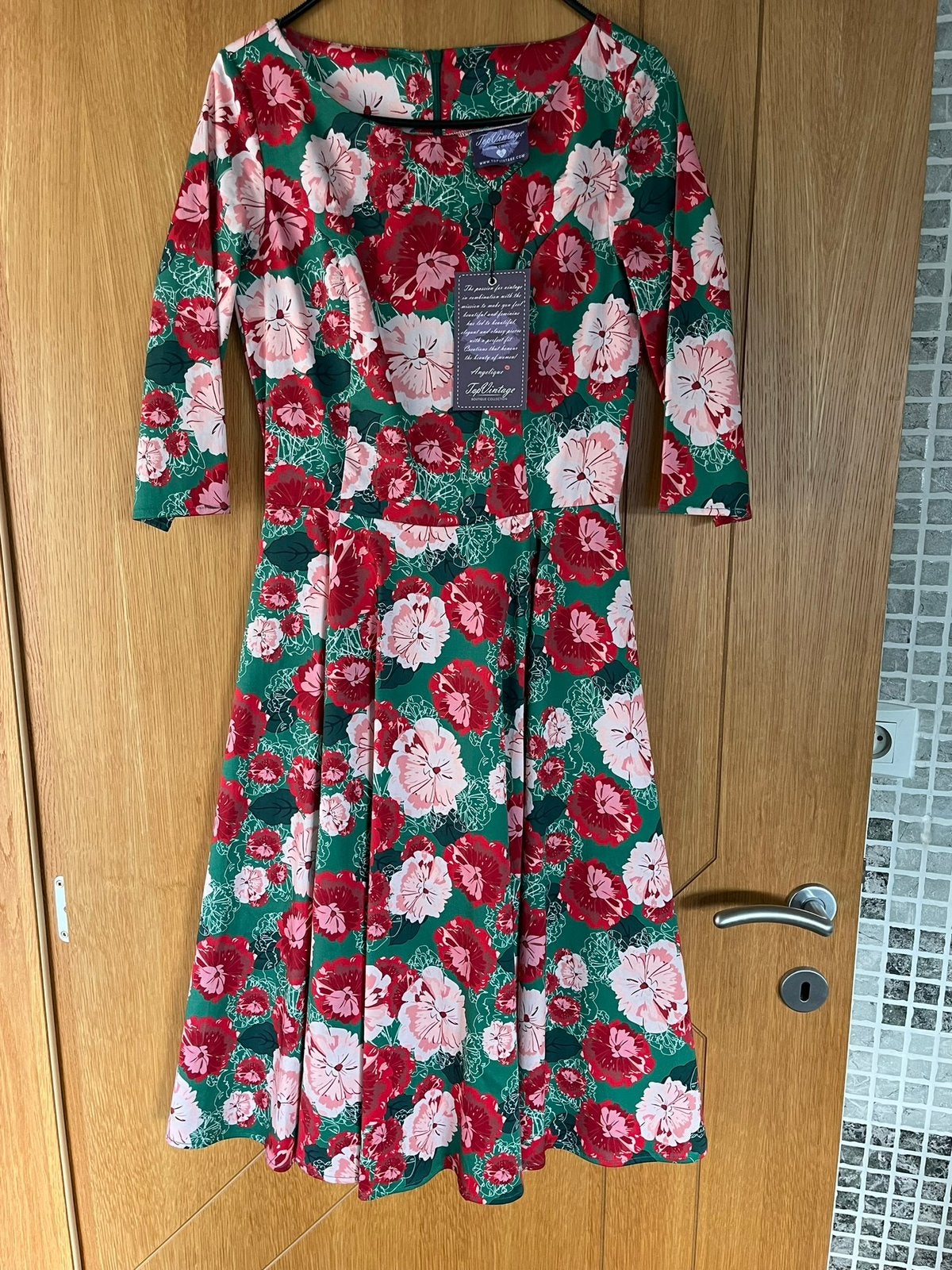 Vintage damesjurk, Kleding | Dames, Jurken, Ophalen, Nieuw, Maat 36 (S), Rood
