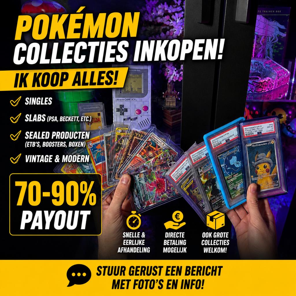 Inkoop Pokemon kaarten! Alles welkom!, Hobby en Vrije tijd, Ophalen of Verzenden, Nieuw, Meerdere kaarten, Foil