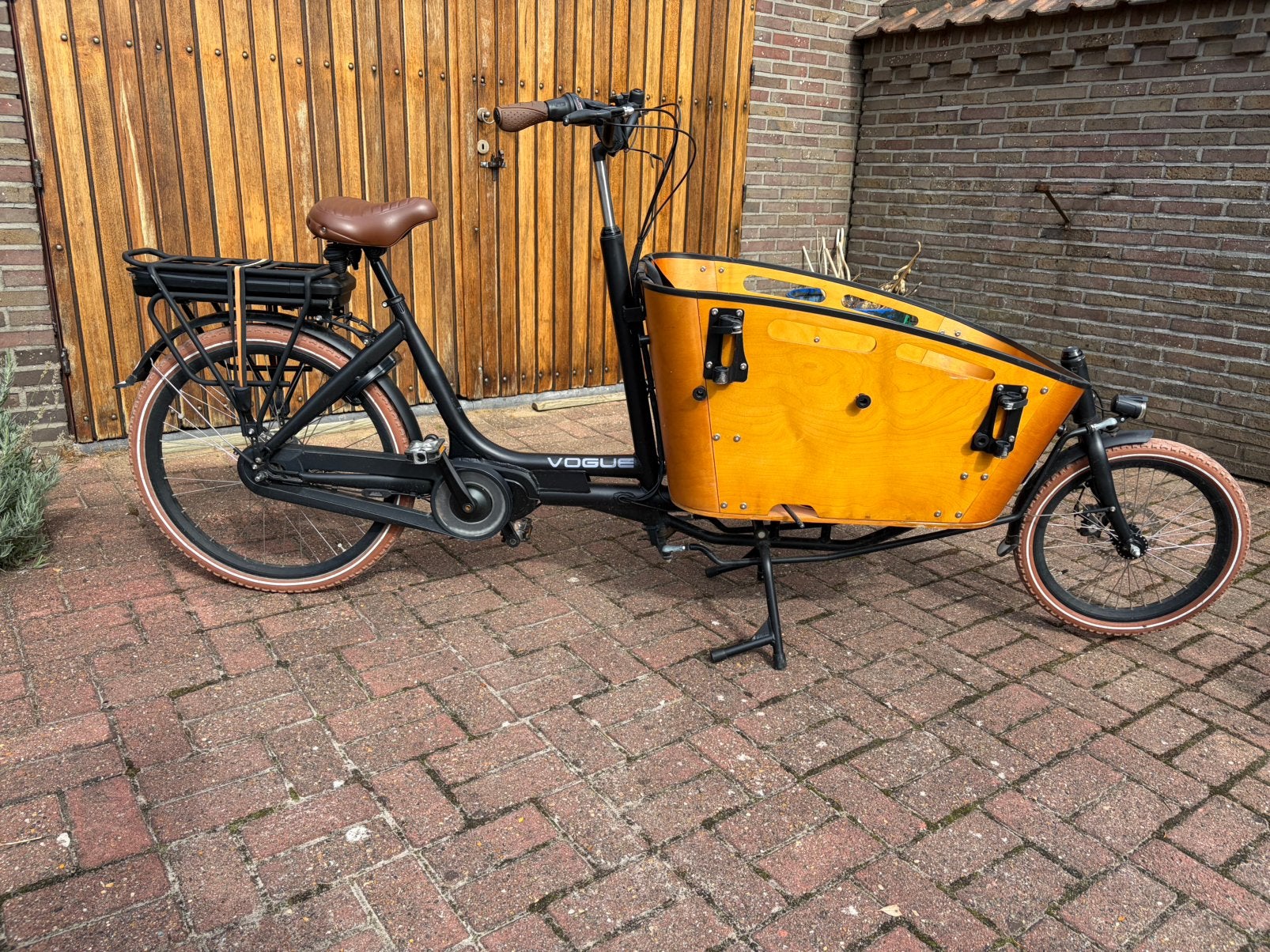 Vogue carry 2 Bakfiets, Elektrisch, Zo goed als nieuw, 2 kinderen, Schijfrem
