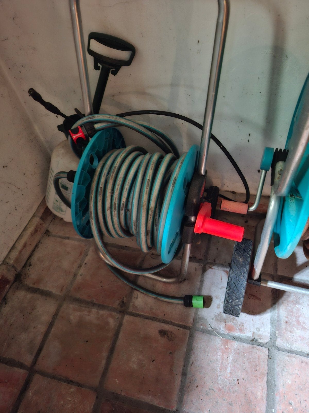 Tuinslang op haspel Gardena, Ophalen, Tuinslang