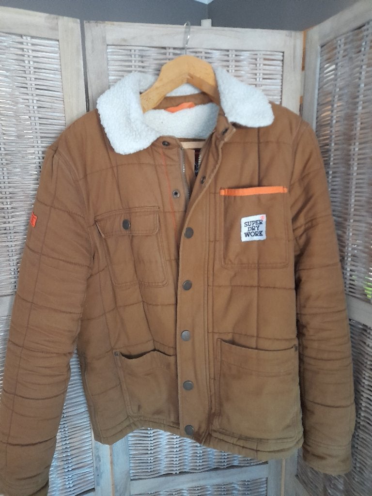 Veste Superdry pour homme 2XL, SuperDry, Brun, Porté, Enlèvement