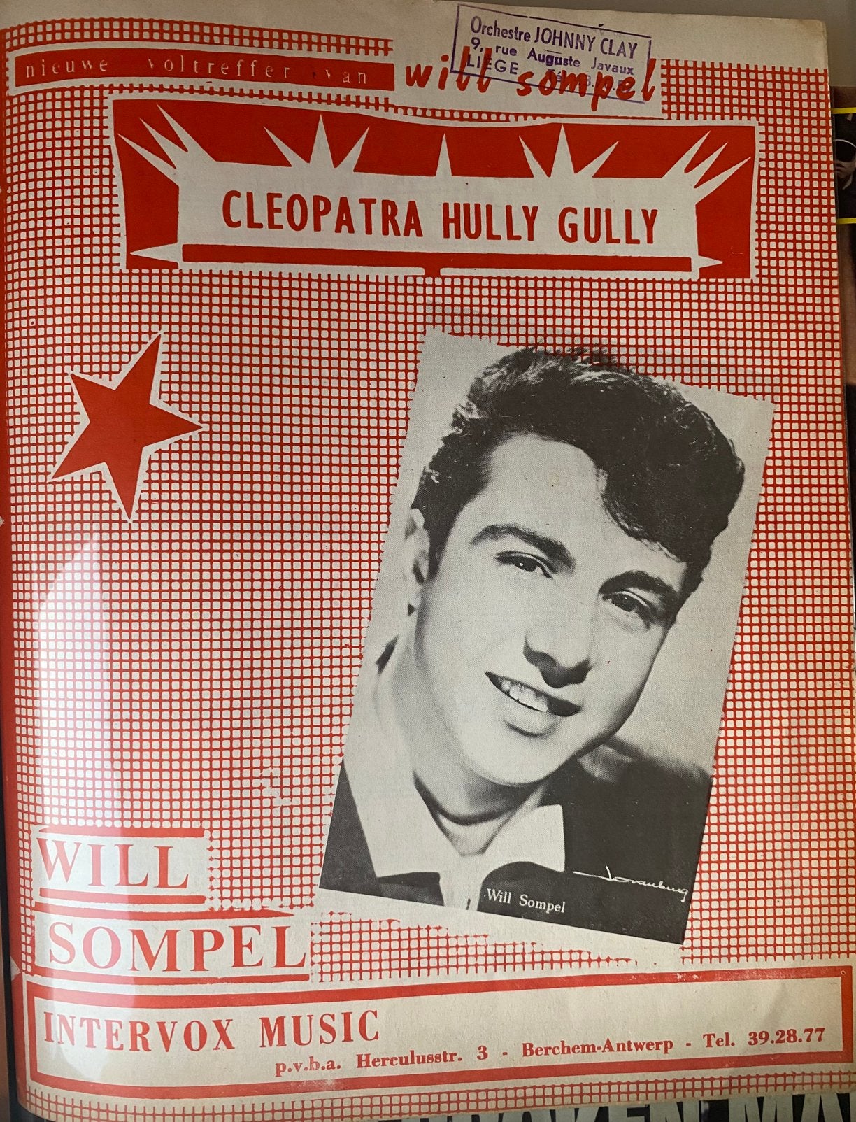 Originele muziekpartituur will sompel- cleopatra hully gully, Ophalen, Zo goed als nieuw, Artiest of Componist