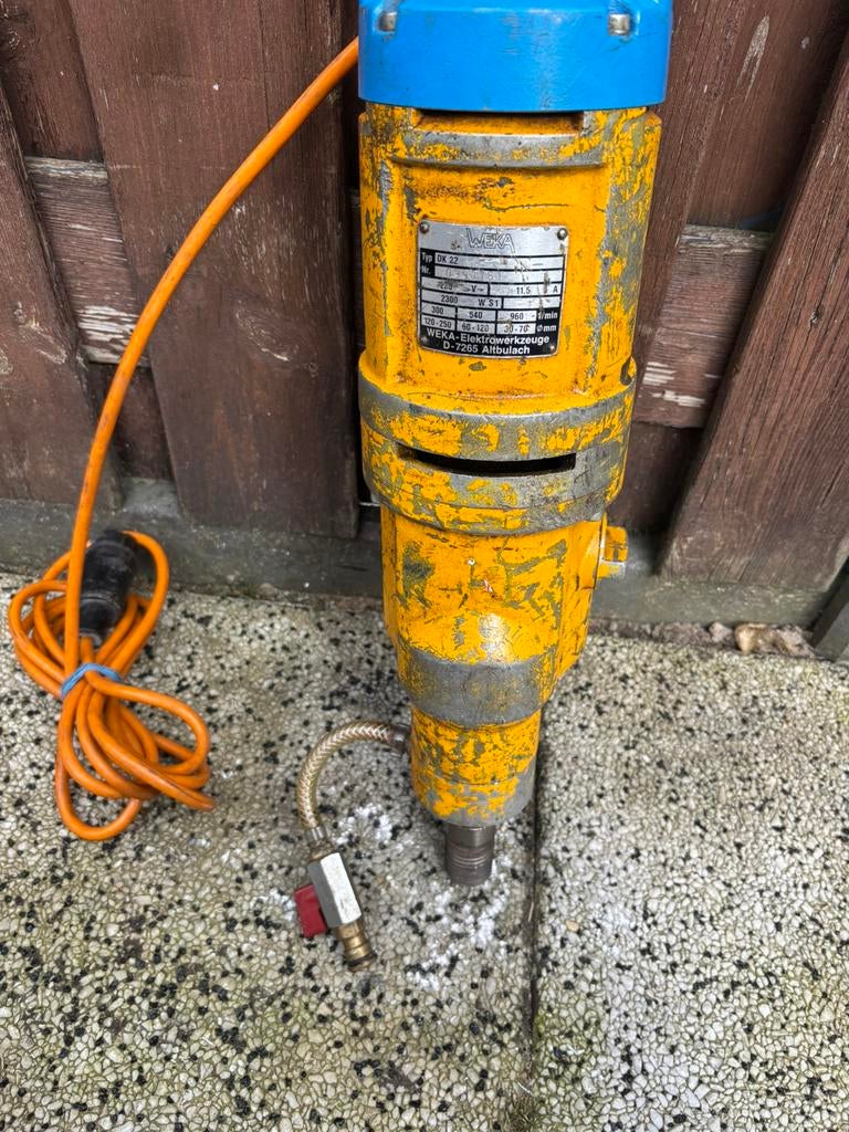 Weka dk 22 diamantboormachine, Doe-het-zelf en Bouw, Gereedschap | Boormachines, Ophalen, Gebruikt, 600 watt of meer, Boormachine