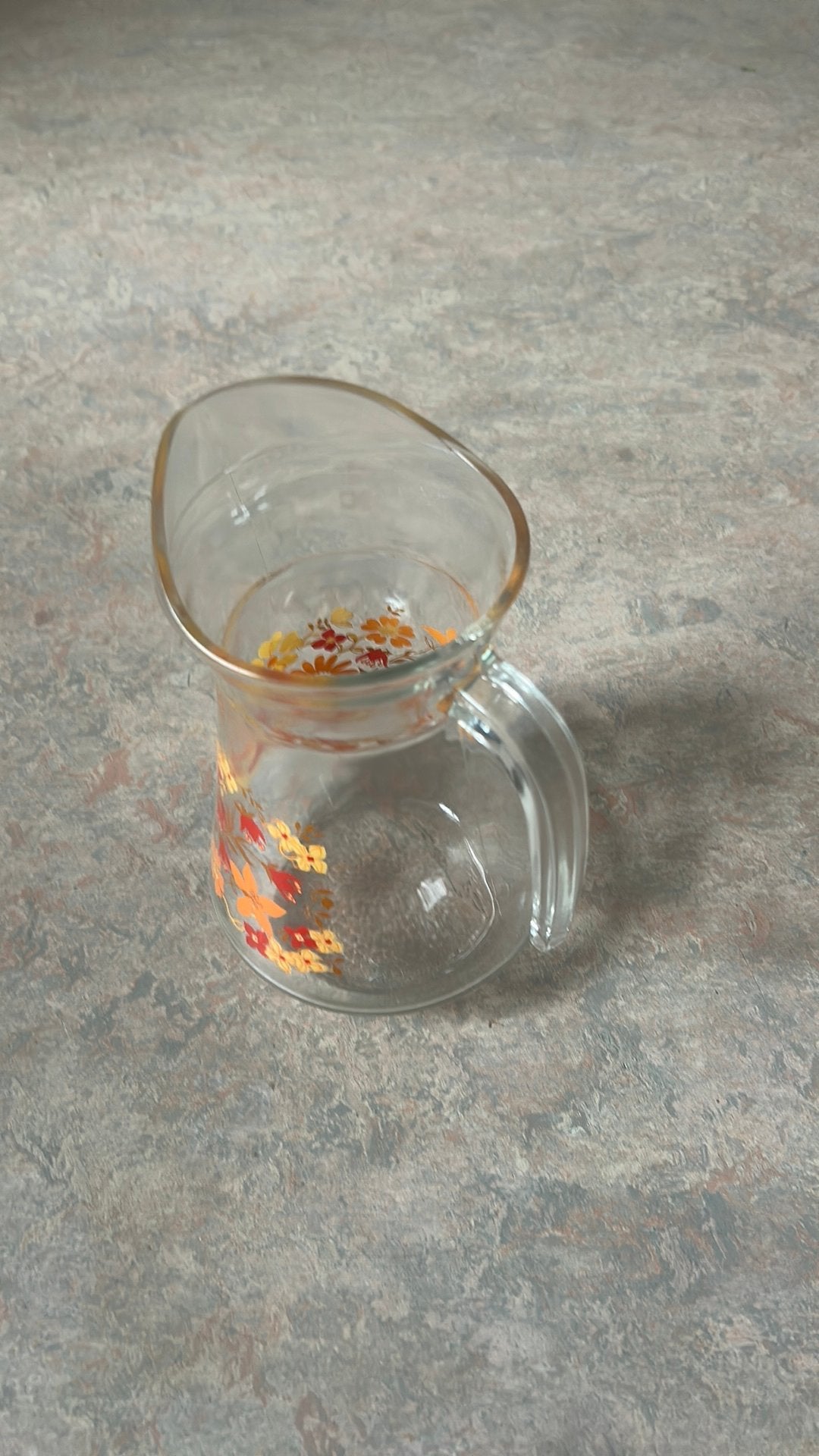 Cruche en verre vintage., Maison & Meubles, Enlèvement, Vintage