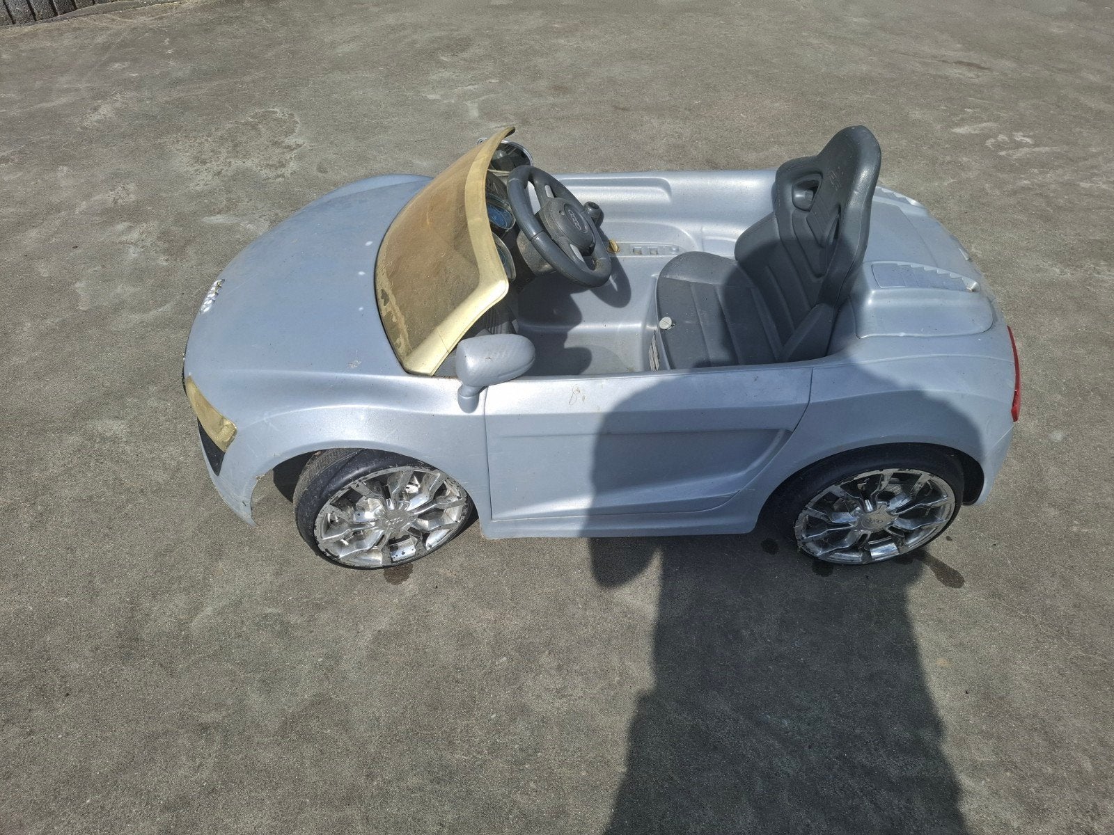 Kinder elektrische auto Audi R8 - Grijs, Ophalen, Auto