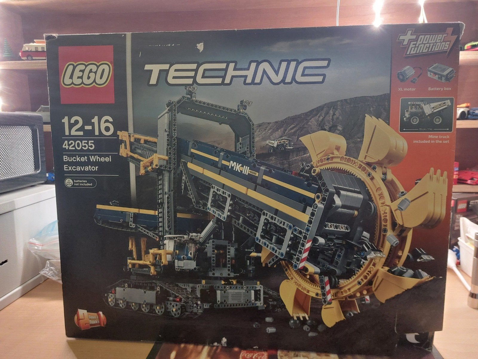 Lego Technic 42055 Wheelbucket Excavator, Lego, Ensemble complet, Comme neuf, Enlèvement
