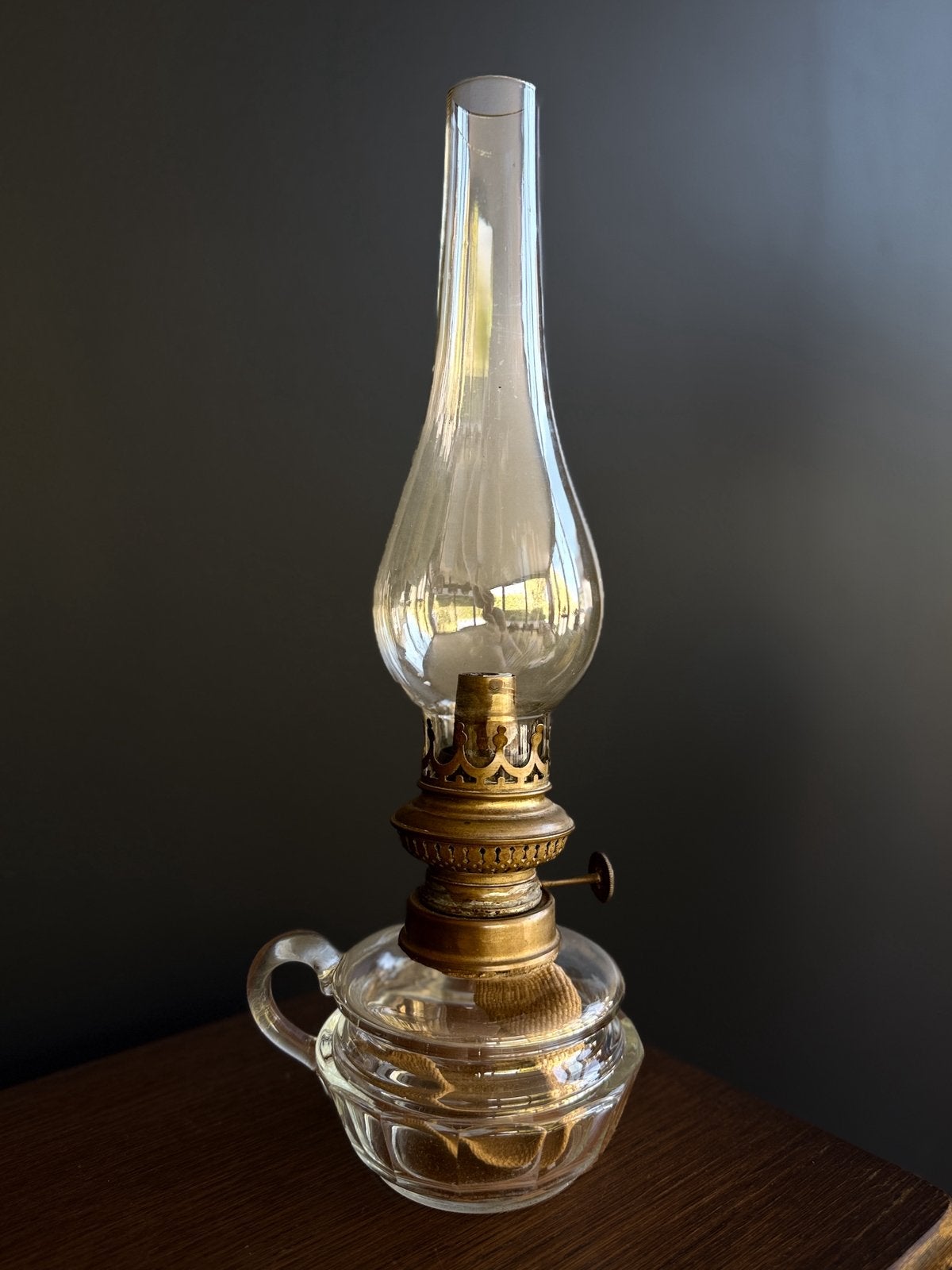Lampe au kérosène ancienne — Hugo Schneider Leipzig, Antiquités & Art, Enlèvement ou Envoi