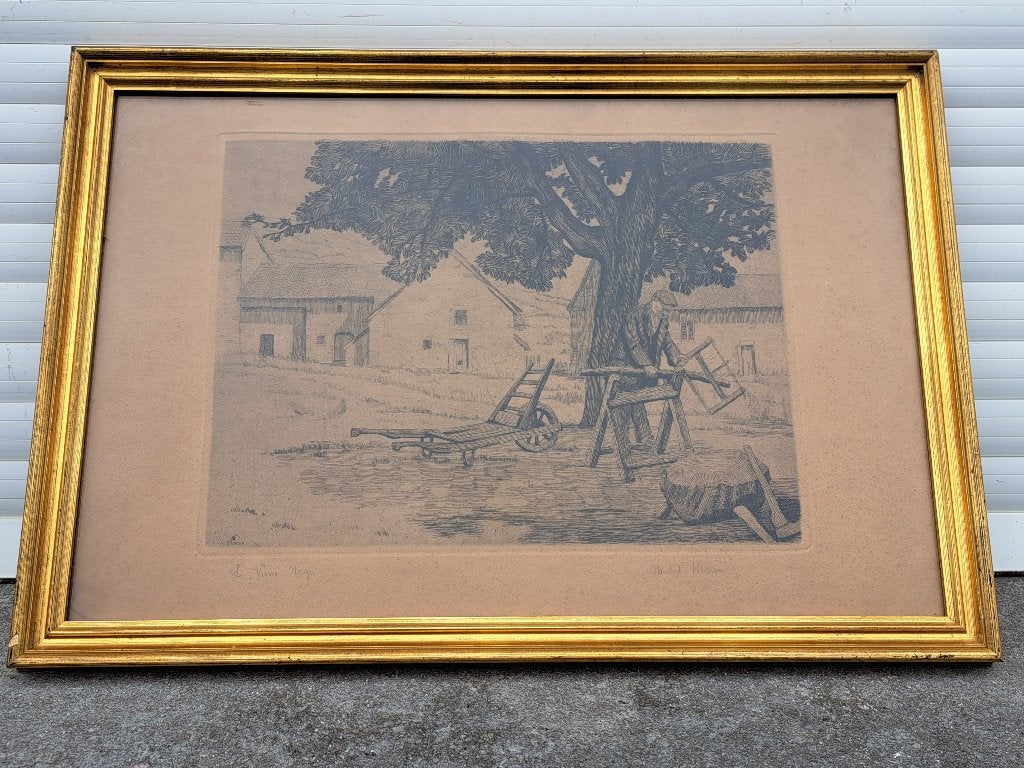 gravure signe michel morsa, Enlèvement ou Envoi, Gravure