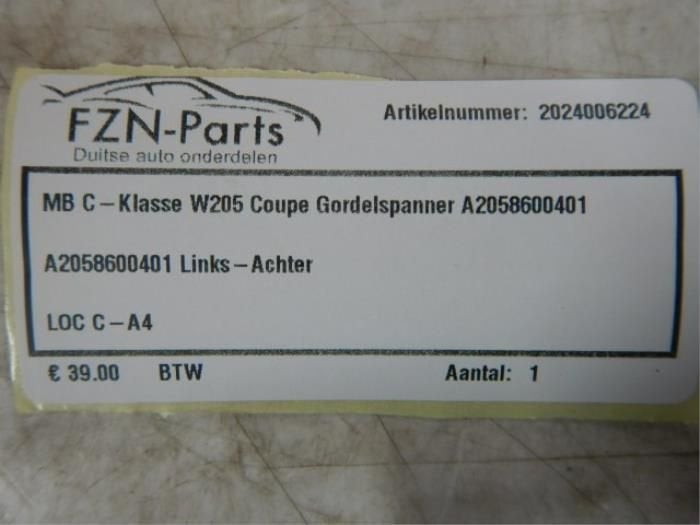Gordelverklikker module Mercedes C-Klasse (22745183), Auto-onderdelen, Ophalen of Verzenden, Gebruikt