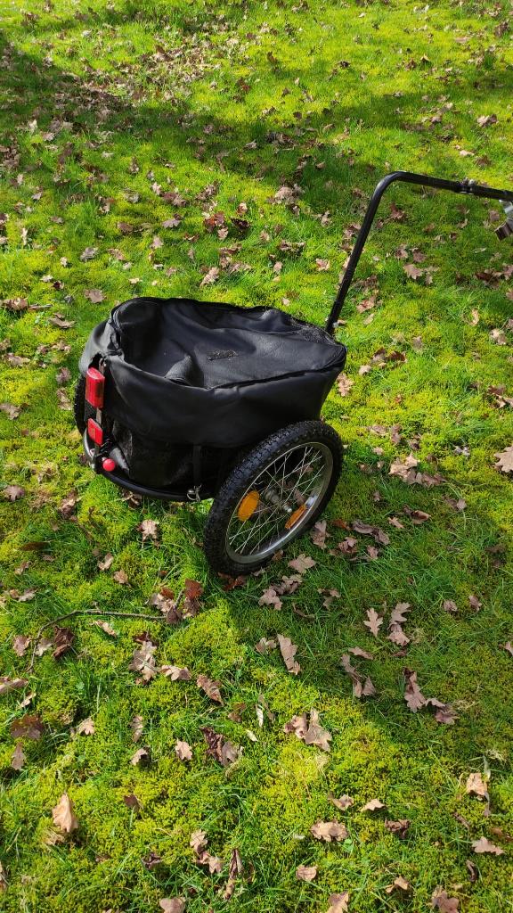 baggage of hondenfietskar, Fietsen en Brommers, Gebruikt, Opvouwbaar, 20 tot 40 kg, Hondenkar