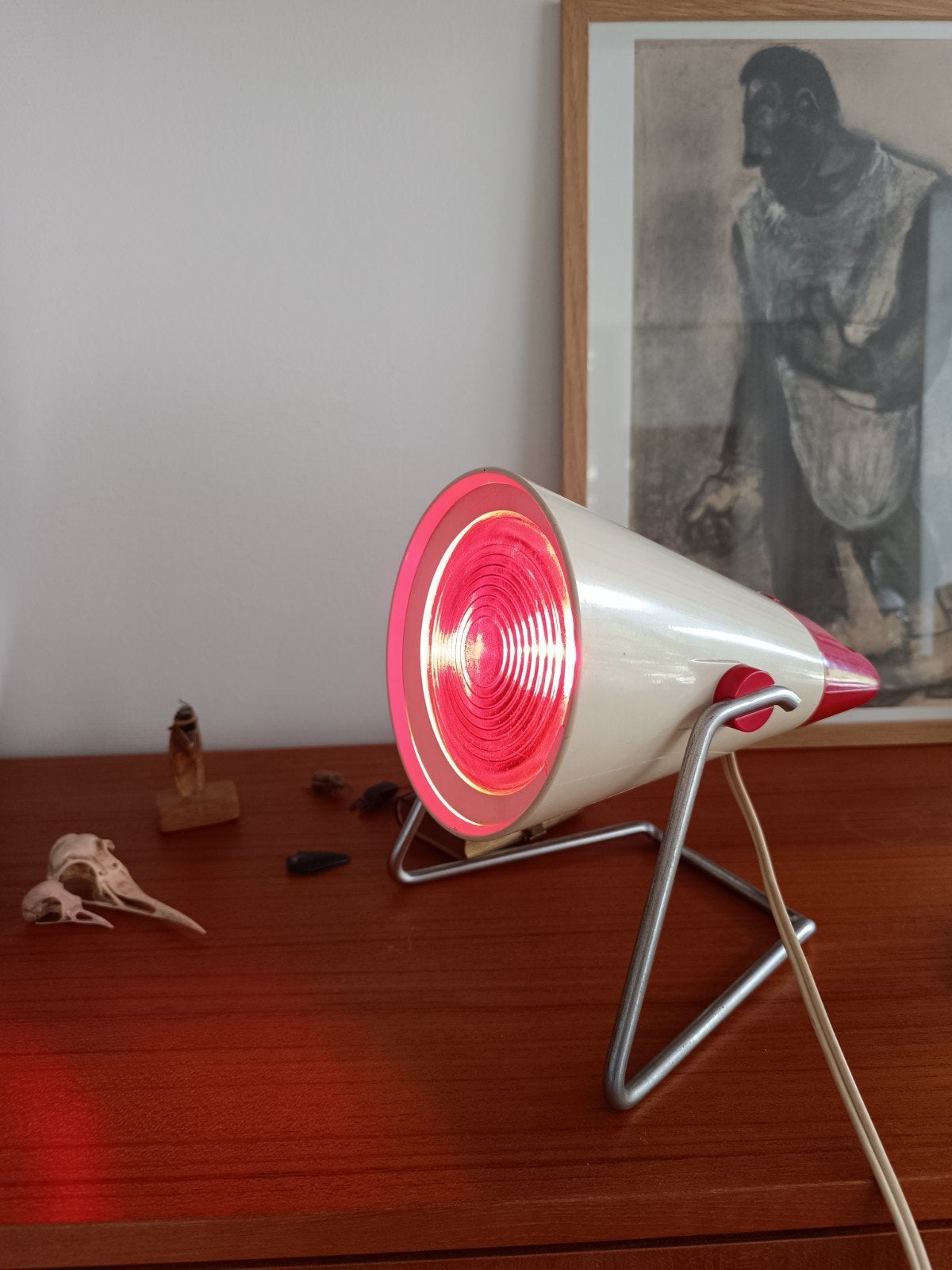 lampe chauffante infrarouge Philips Infraphil vintage, Antiquités & Art, Enlèvement ou Envoi