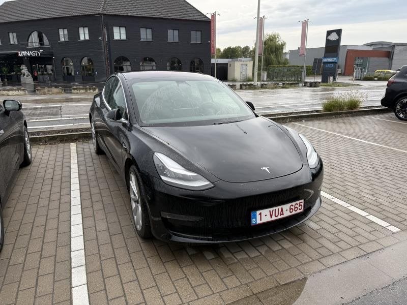 tesla Model 3 Long Range AWD – 2019 – 77.453 km –, Auto's, Automaat, 0 cilinders, Zwart, Leder