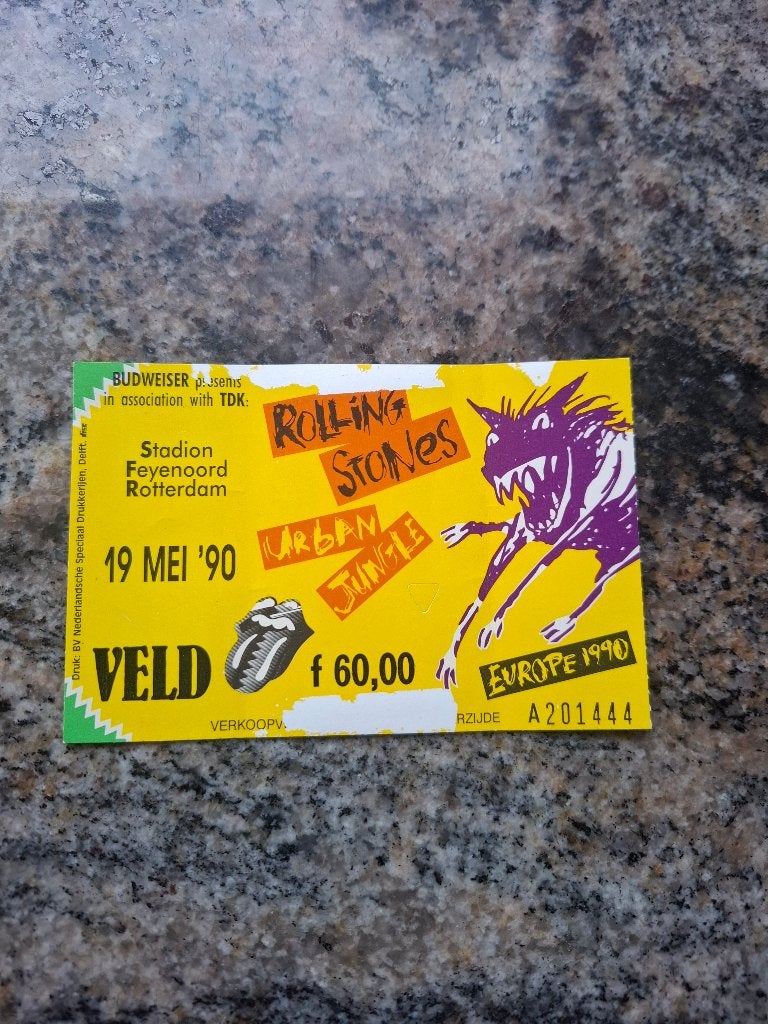 ticket concert rolling stones, Ophalen of Verzenden, Concert