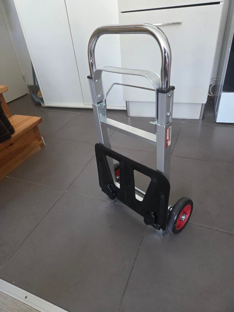 Kreator KRT670201 diable pliant 90kg aluminium, 80 tot 100 liter, Ophalen, Zo goed als nieuw, Steekwagen