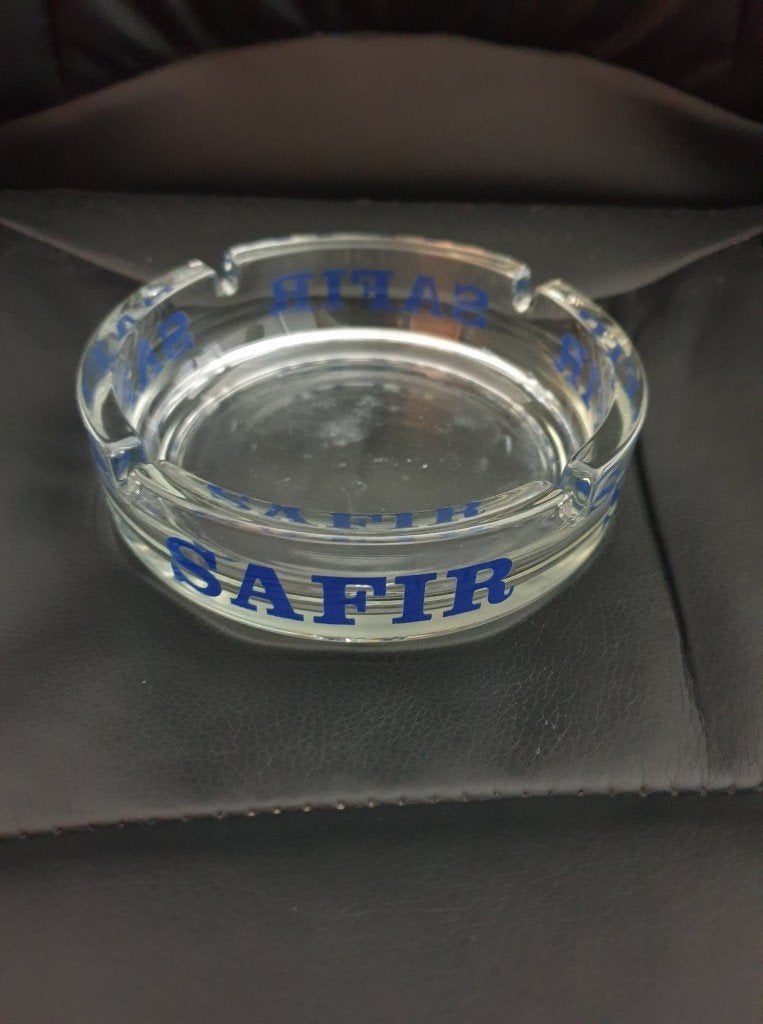 Safir asbak, Verzamelen, Biermerken, Ophalen of Verzenden