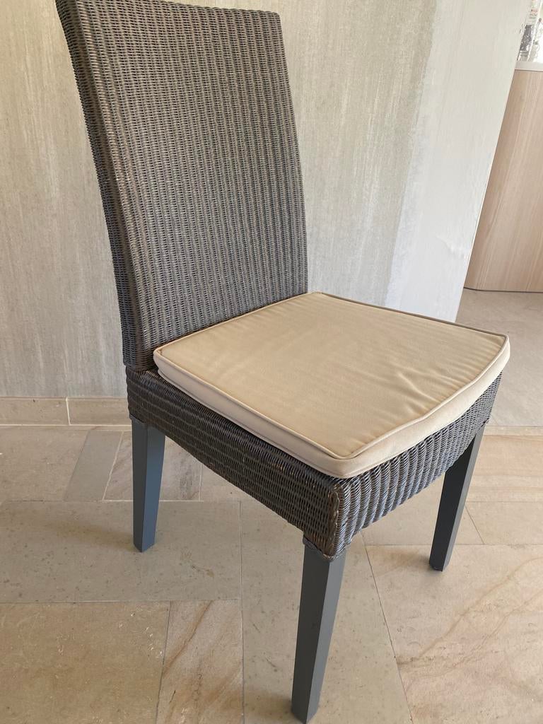 chaise en rotin - marque Loom, Maison & Meubles, Gris, Osier ou Rotin, Comme neuf, Landelijk
