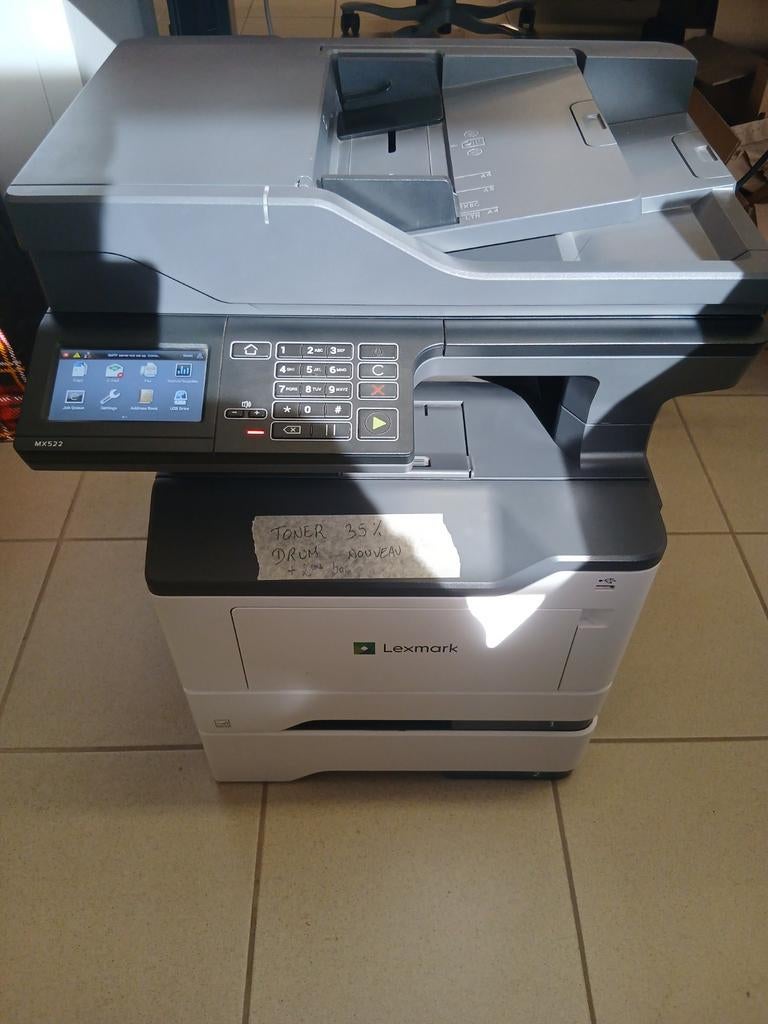 Lexmark MX522 ADHE-printer, Ophalen, Faxen, Printer