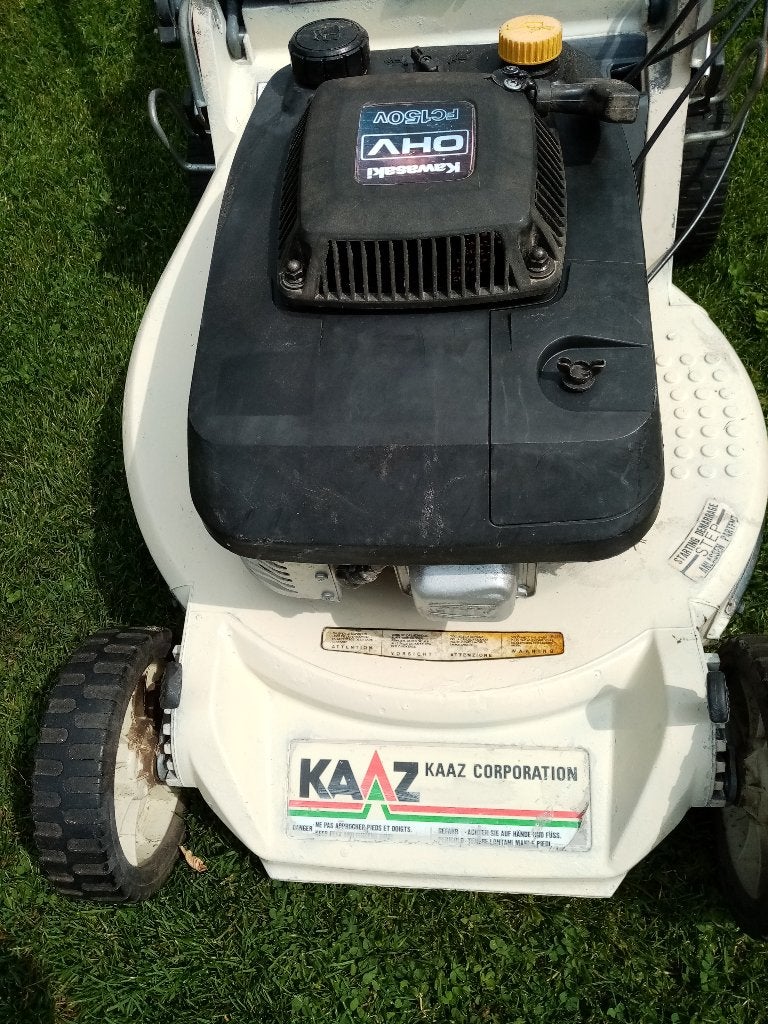 Kaaz grasmaaier, Tuin en Terras, Ophalen, Gebruikt, 50 cm of meer, Versnellingen