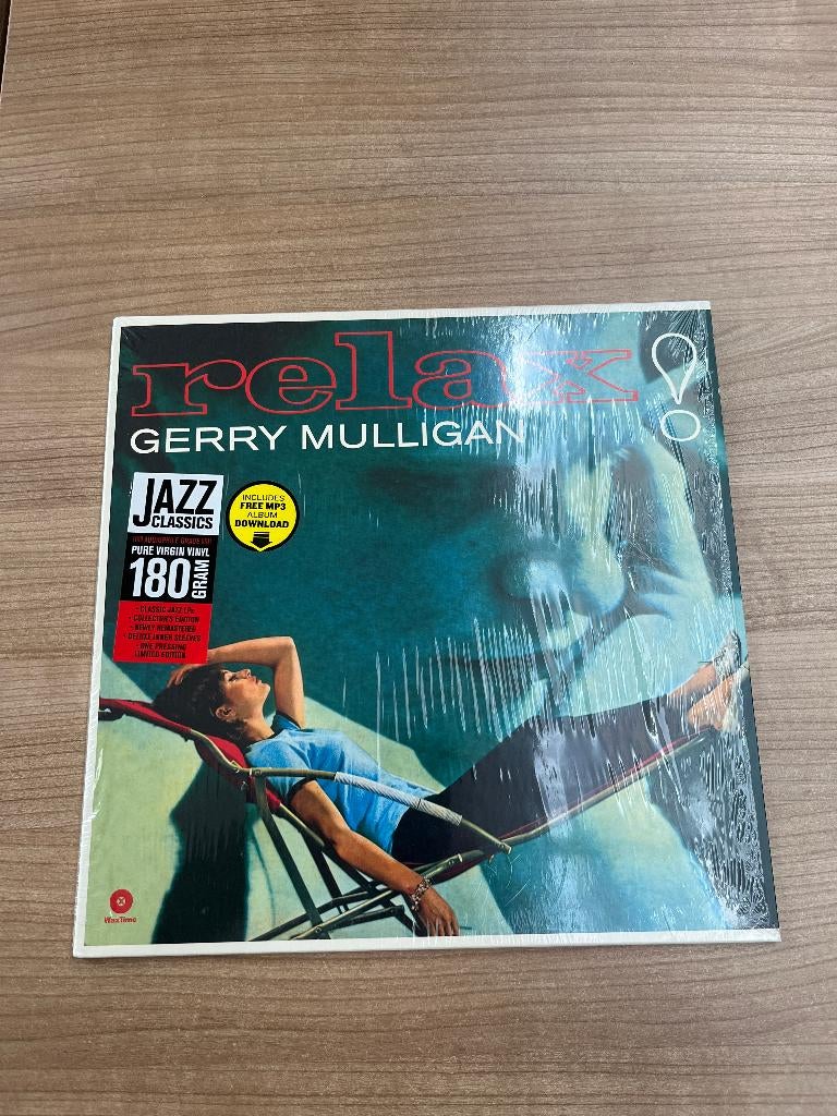 GERRY MULLIGAN - RELAX !, Enlèvement ou Envoi, Utilisé, Jazz, Housse de protection extérieure