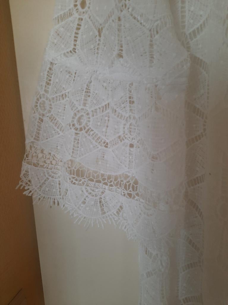Zomerjurkje, Wit, Maat 42/44 (L), Ophalen of Verzenden, Zo goed als nieuw