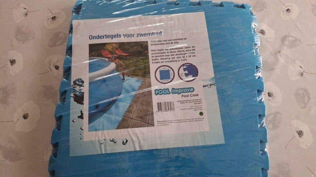 Ondertegels voor zwembad, Ophalen, Gebruikt, Grondzeil