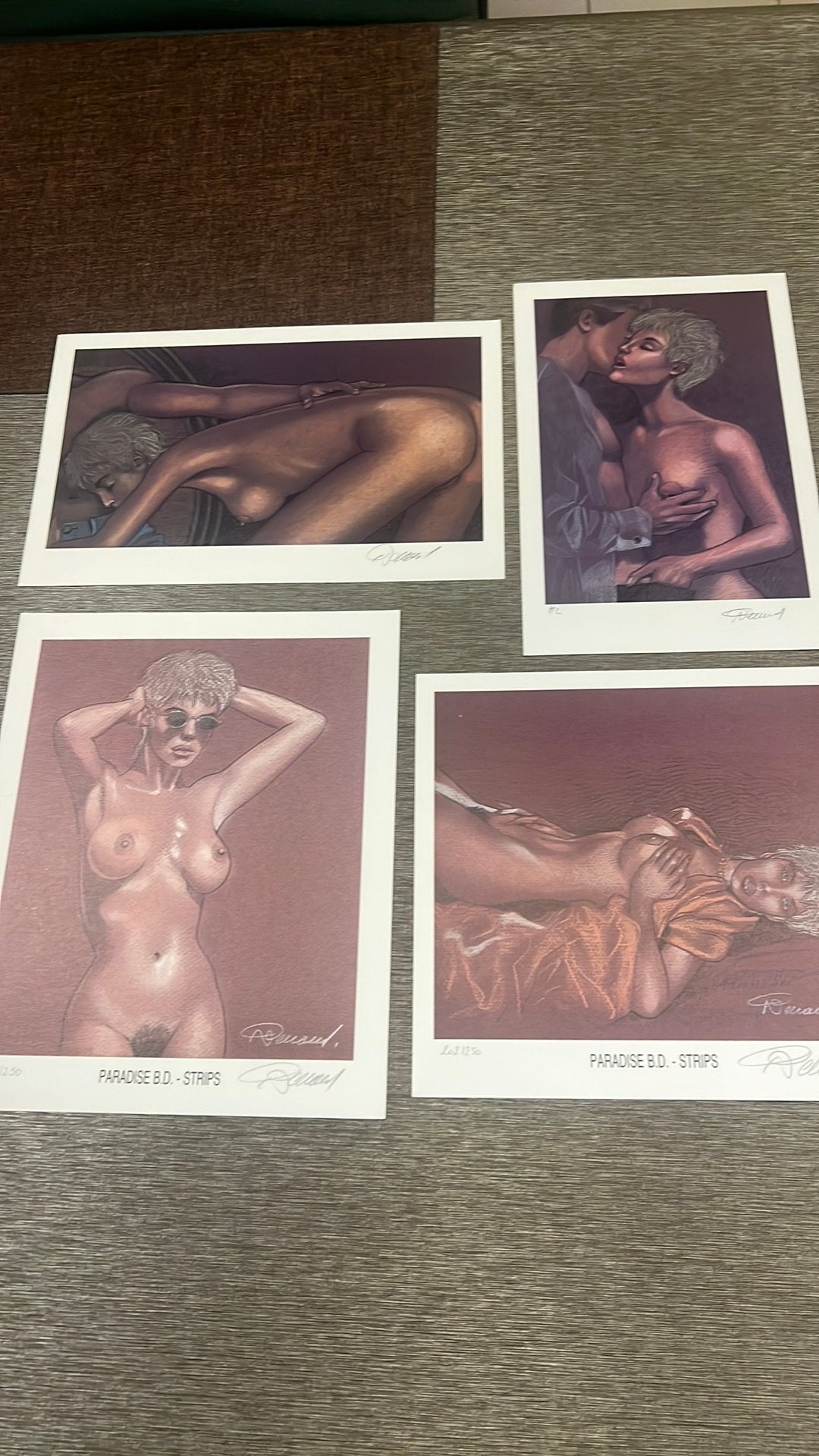 Lot de 4 ex libris Jessica Blandy - Renaud, Enlèvement ou Envoi, Autres personnages, Neuf, Image, Affiche ou Autocollant