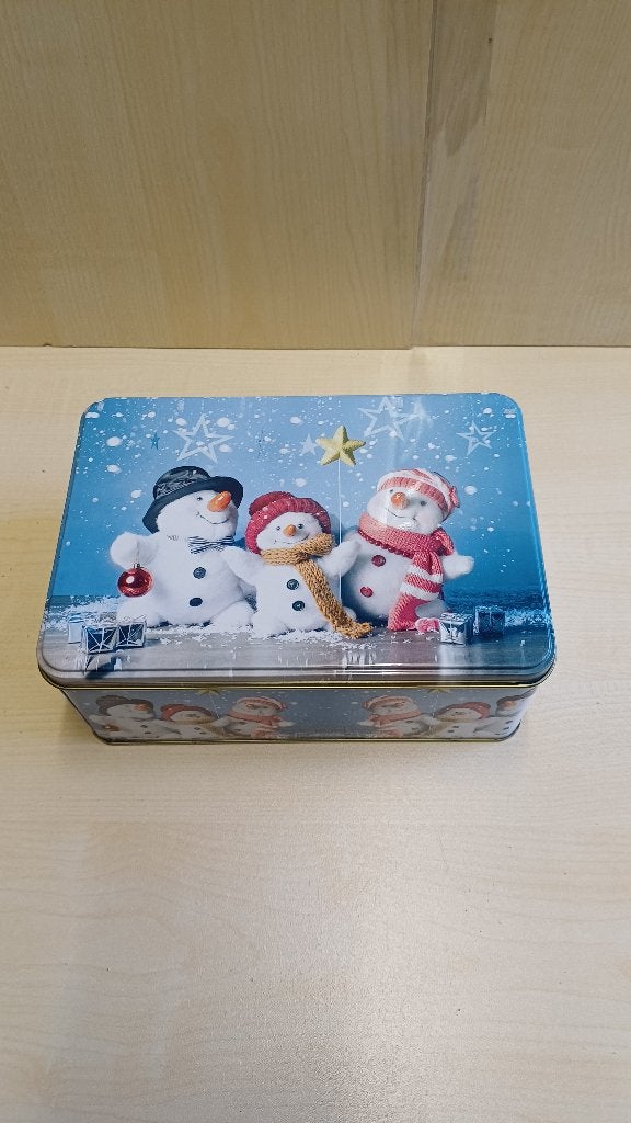 Boite en métal  Bonhommes de neige, Collections, Boîte en métal, Enlèvement ou Envoi
