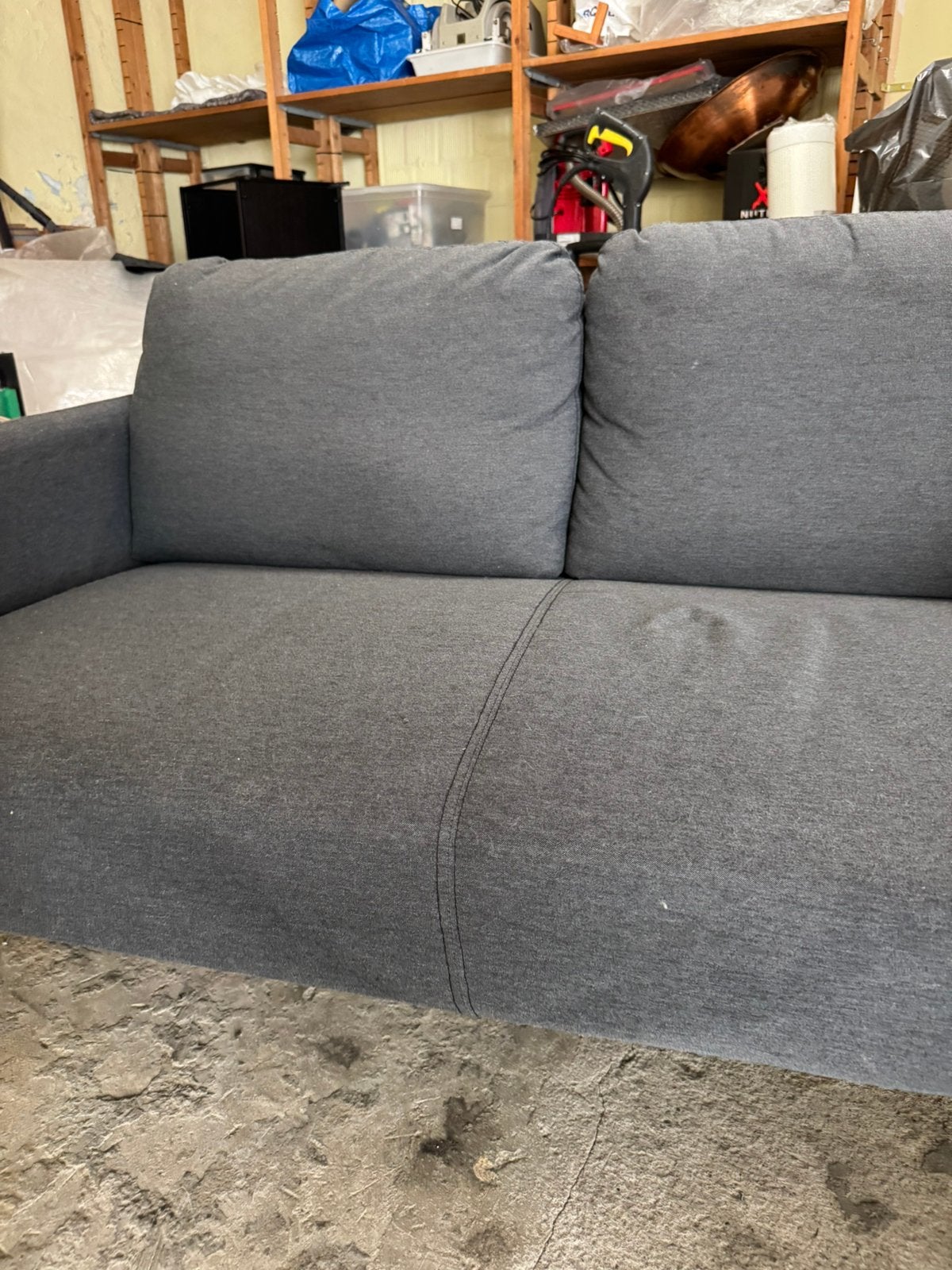 IKEA GLOSTAD 2-zits zetel donkergrijs – nieuwprijs €129, Ophalen, Zo goed als nieuw