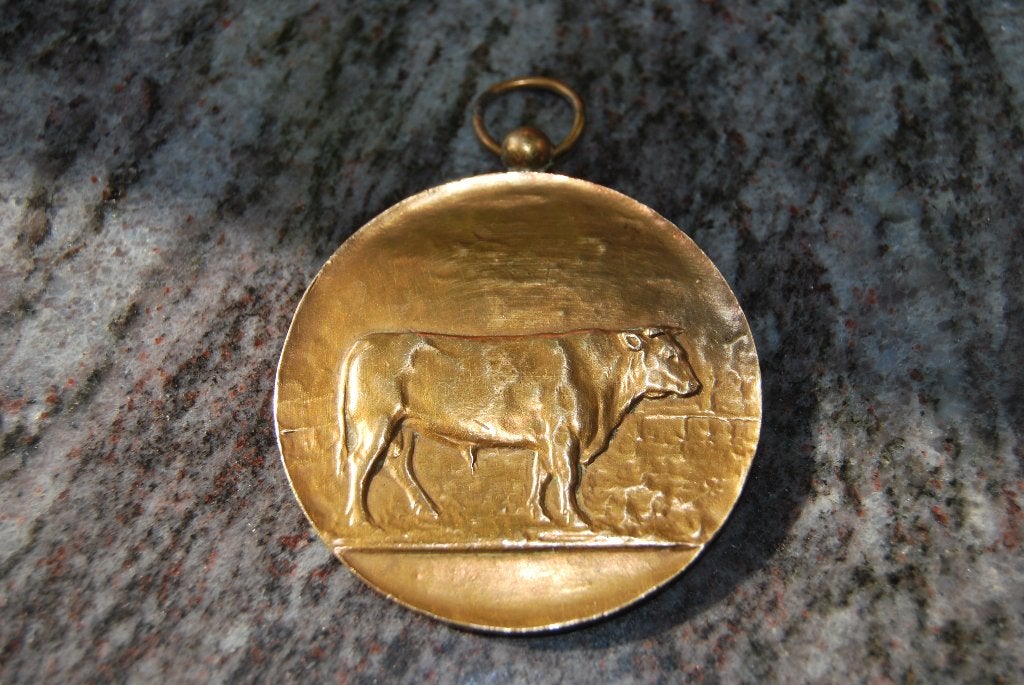 MEDAILLE BRONZE. TAUREAU et ELEVAGE DU LIMBOURG., Enlèvement ou Envoi, Bronze