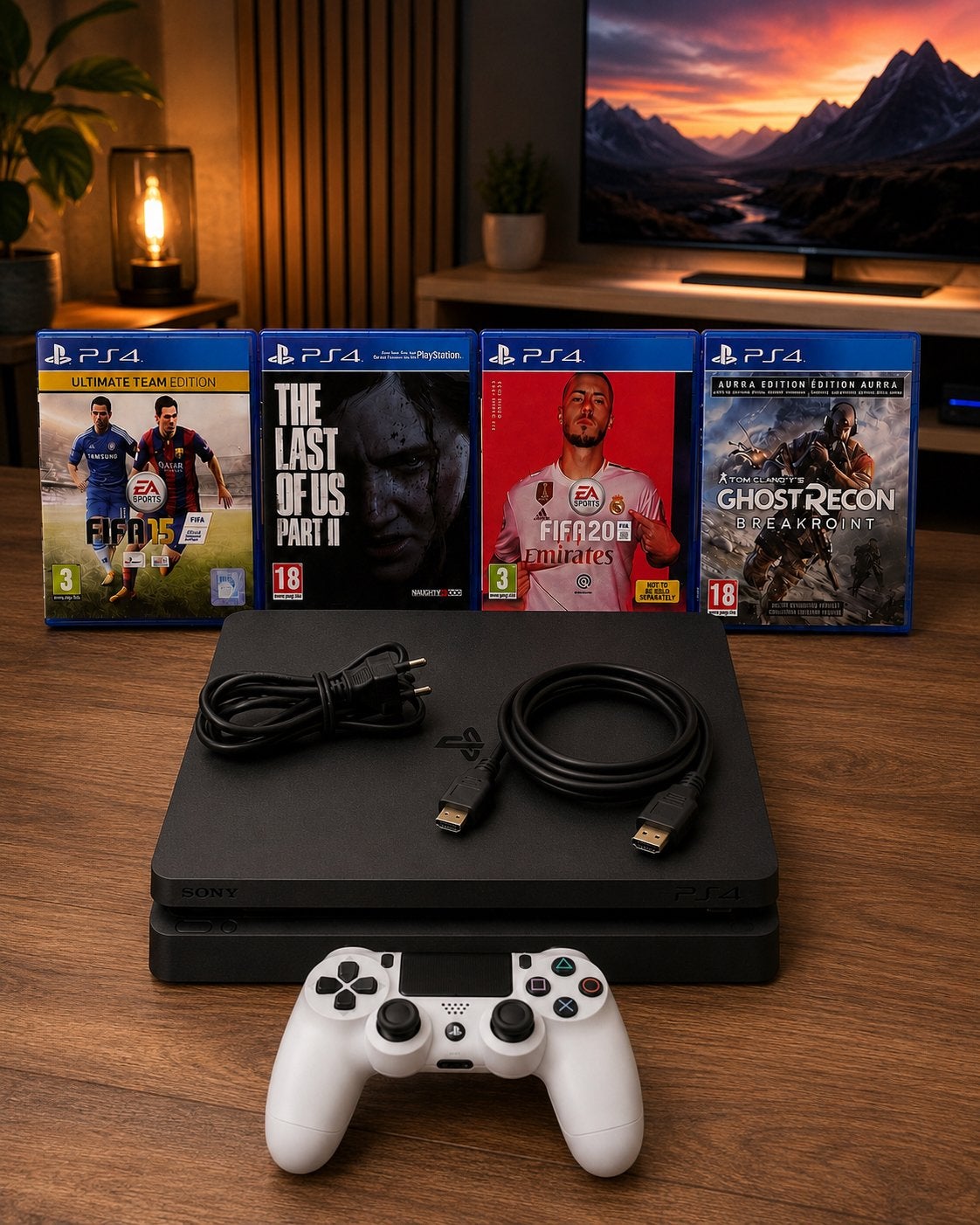 PlayStation 4 Slim 1TB Compleet Pakket, Games en Spelcomputers, Spelcomputers | Sony PlayStation 4, Ophalen, Met games, Zo goed als nieuw
