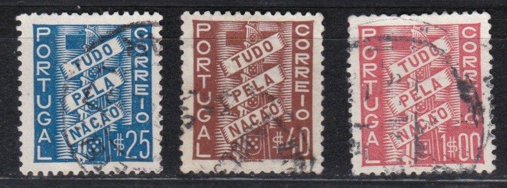 Portugal 1935 - nr 586 - 588, Ophalen of Verzenden, Portugal, Gestempeld