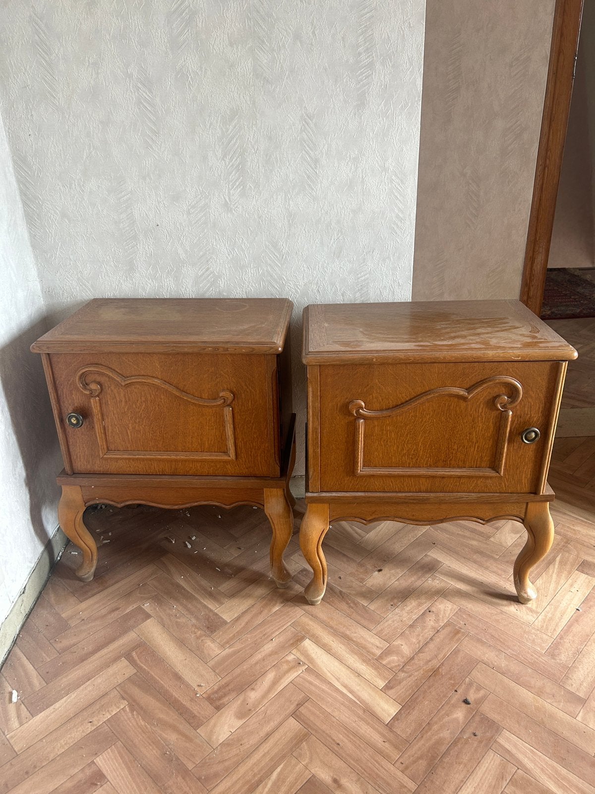 Vintage nachtkastjes, Ophalen, Gebruikt, 55 tot 70 cm, 45 tot 65 cm
