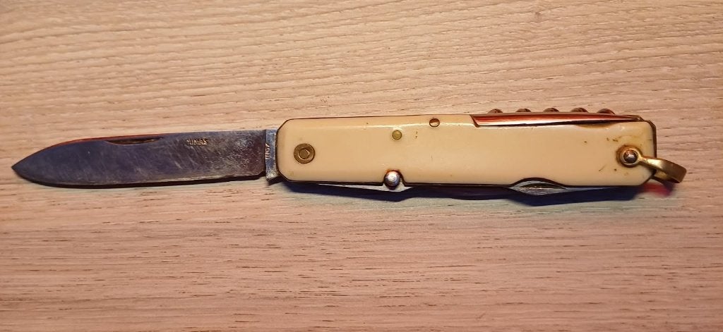 Oud zakmes 32 DUMAS Thiers — Meerdelig roestvrij staal, Ophalen of Verzenden