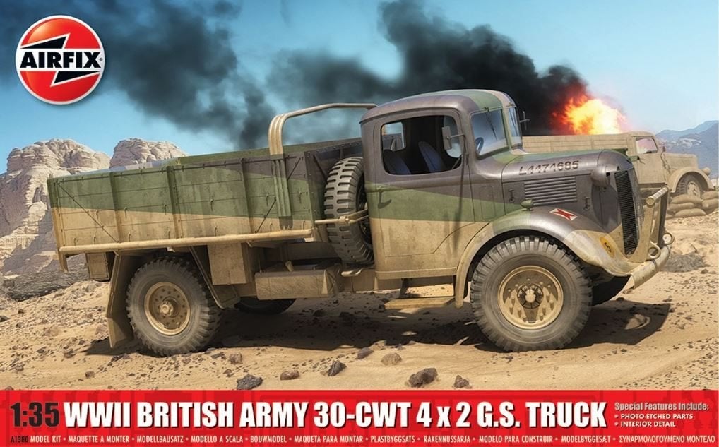 AIRFIX A1380 WWII BRITISH ARMY 30-CWT 4X2 G.S. TRUCK 1/35, Neuf, Camion, Enlèvement ou Envoi, 1:32 à 1:50